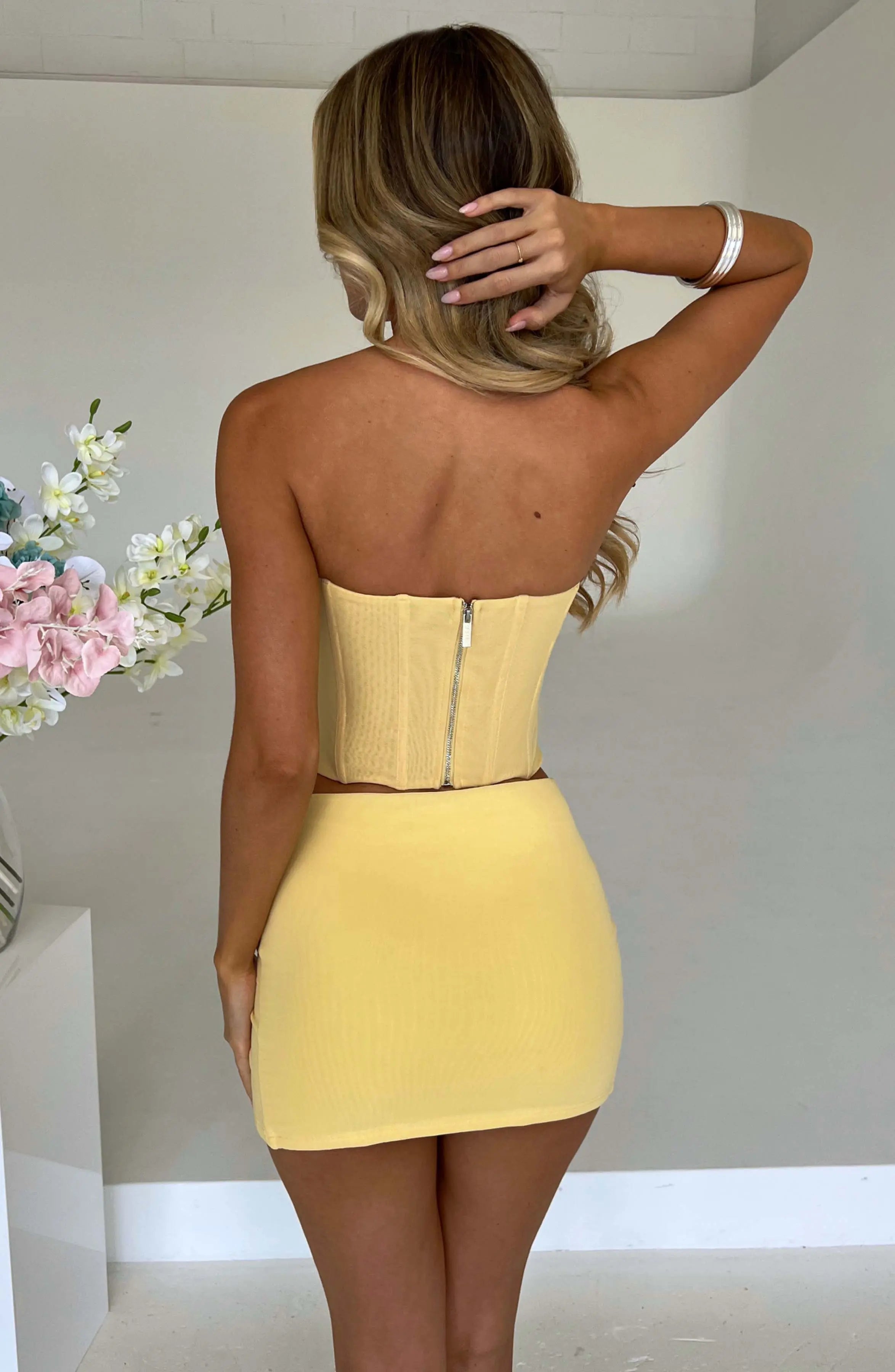 Alina Mini Skirt - Lemon M.T