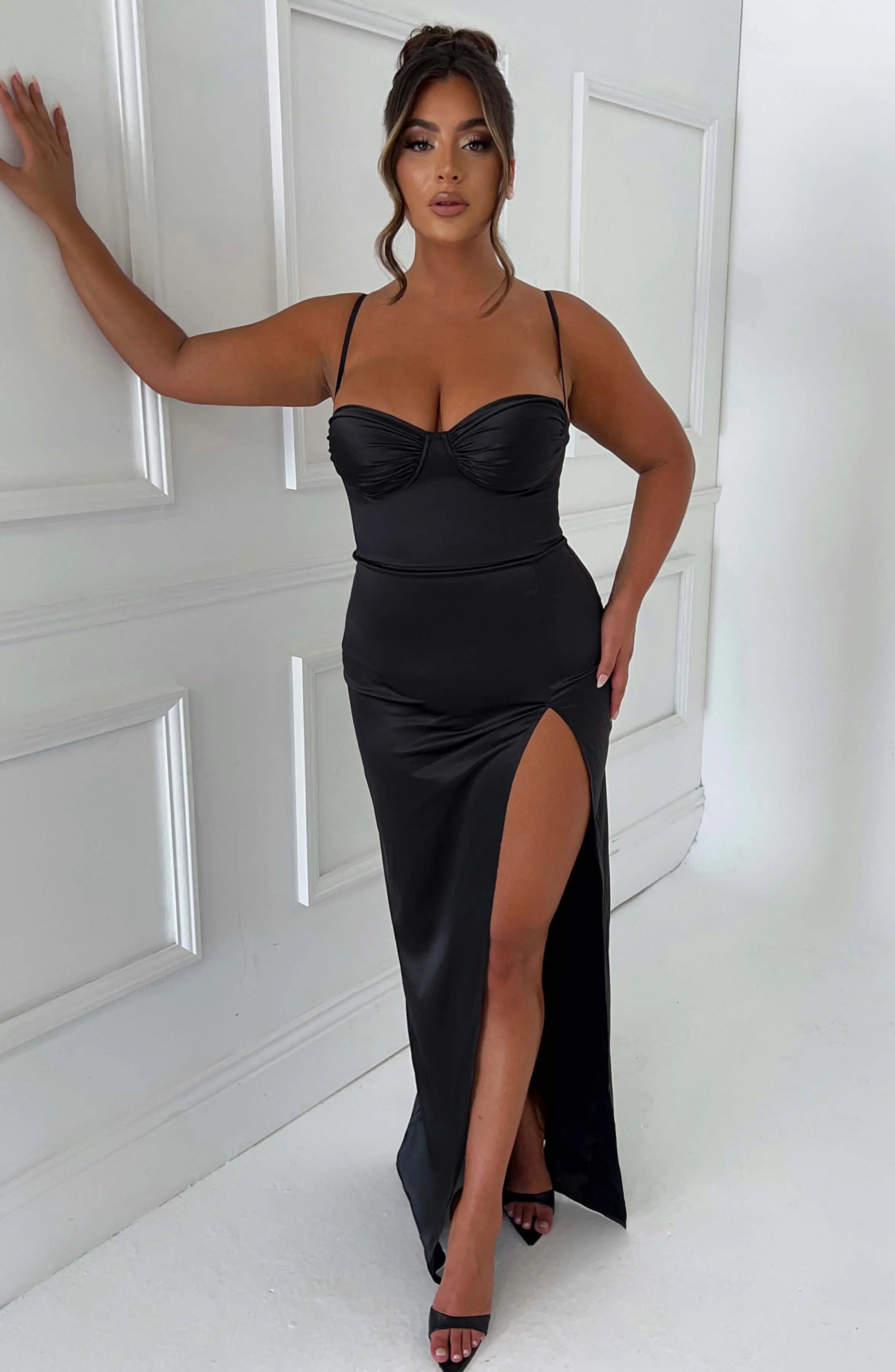 Alora Maxi Dress - Black C.F