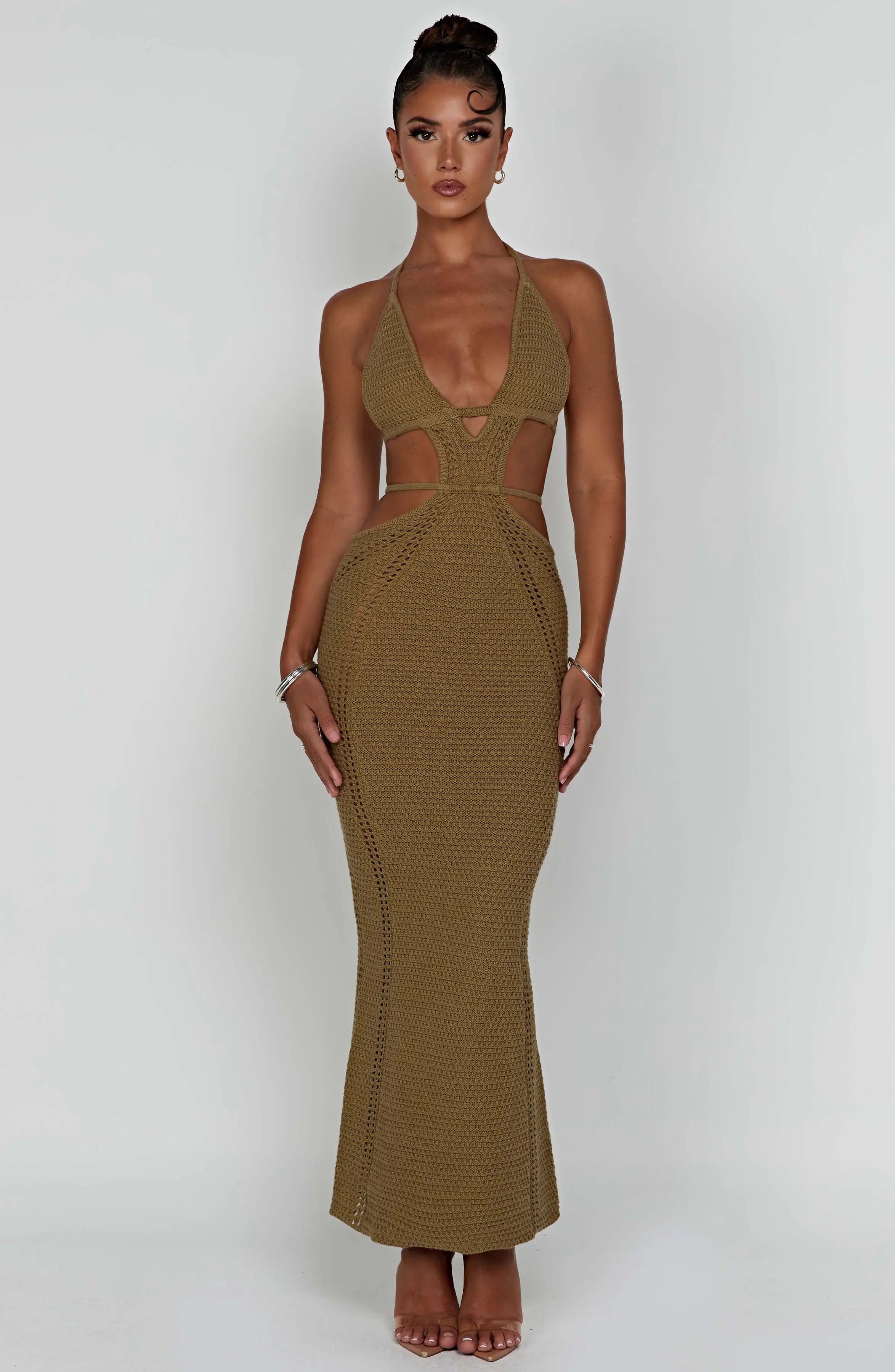 Arabella Maxi Dress - Khaki T.T