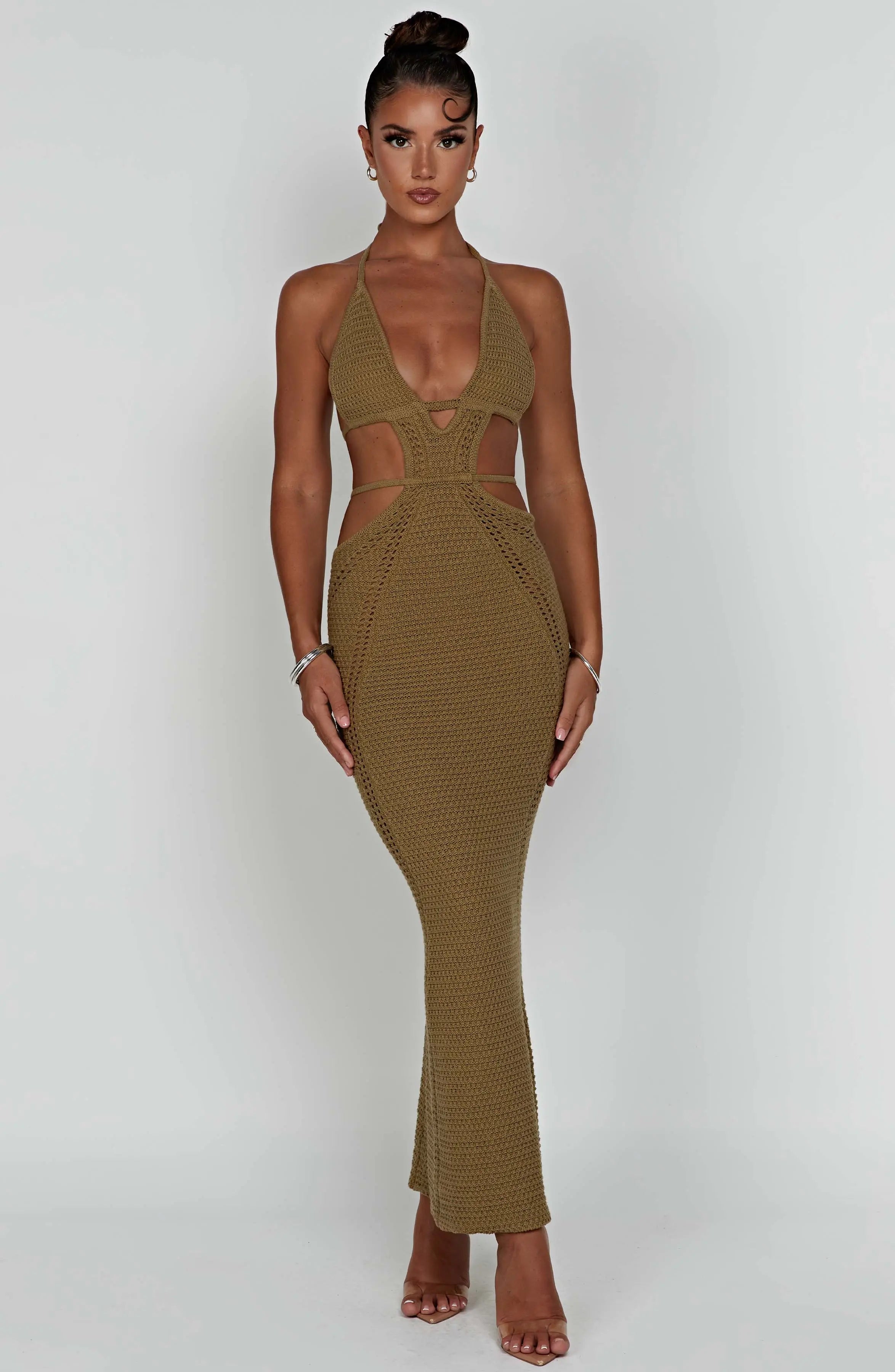 Arabella Maxi Dress - Khaki T.T