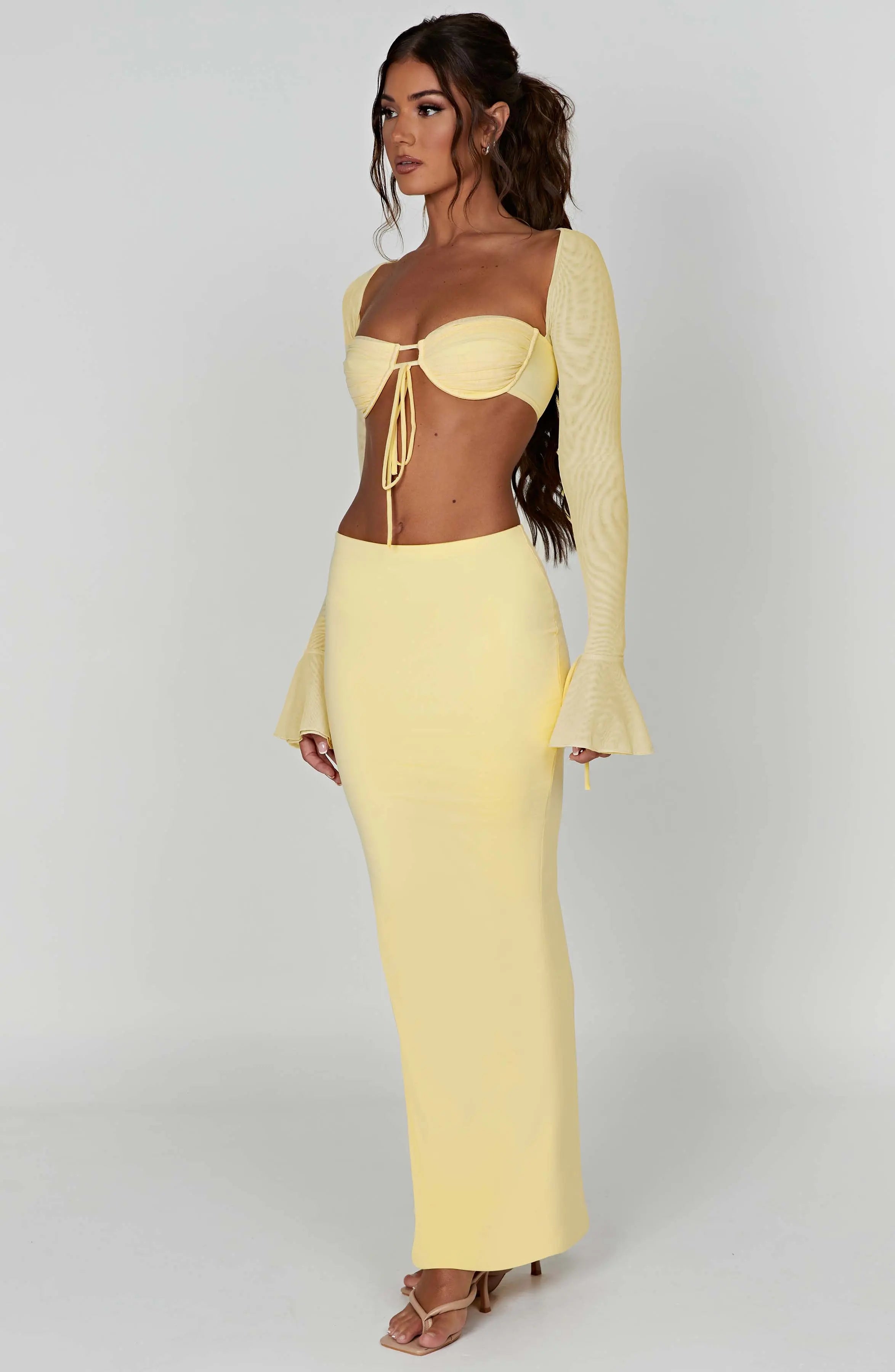 Astrid Maxi Skirt - Lemon L.F