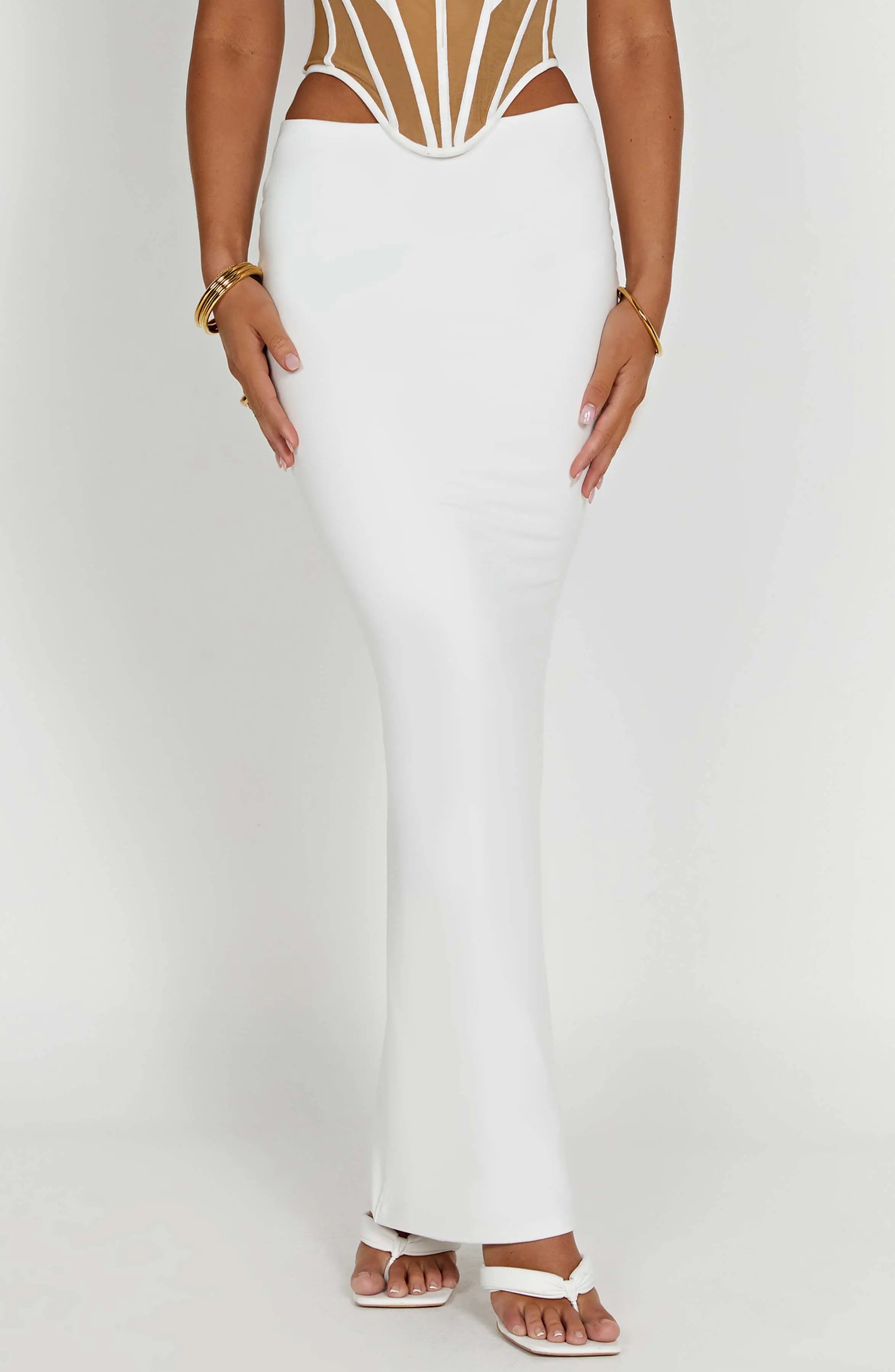 Astrid Maxi Skirt - White L.F