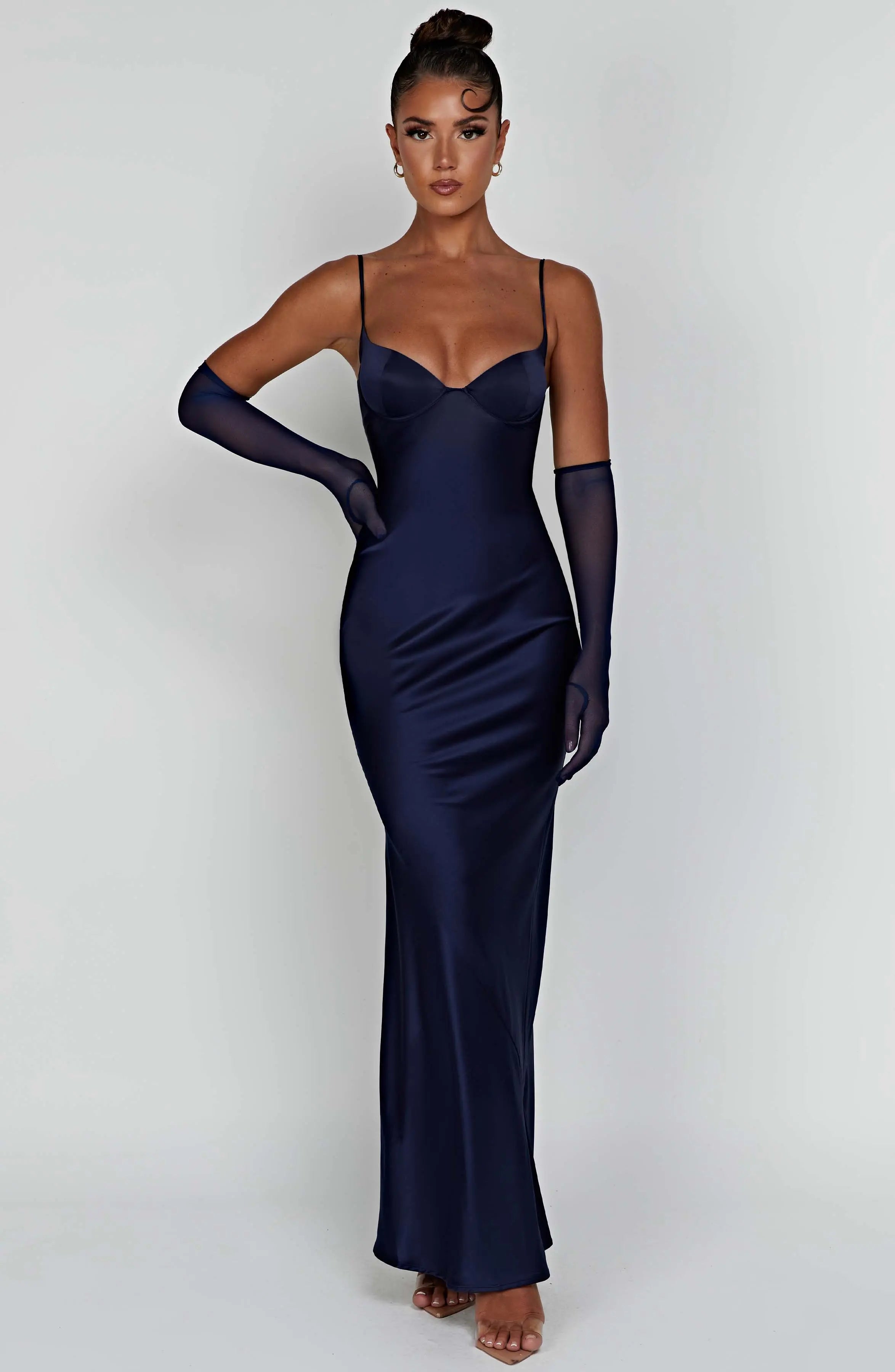 Athena Maxi Dress - Navy M.T