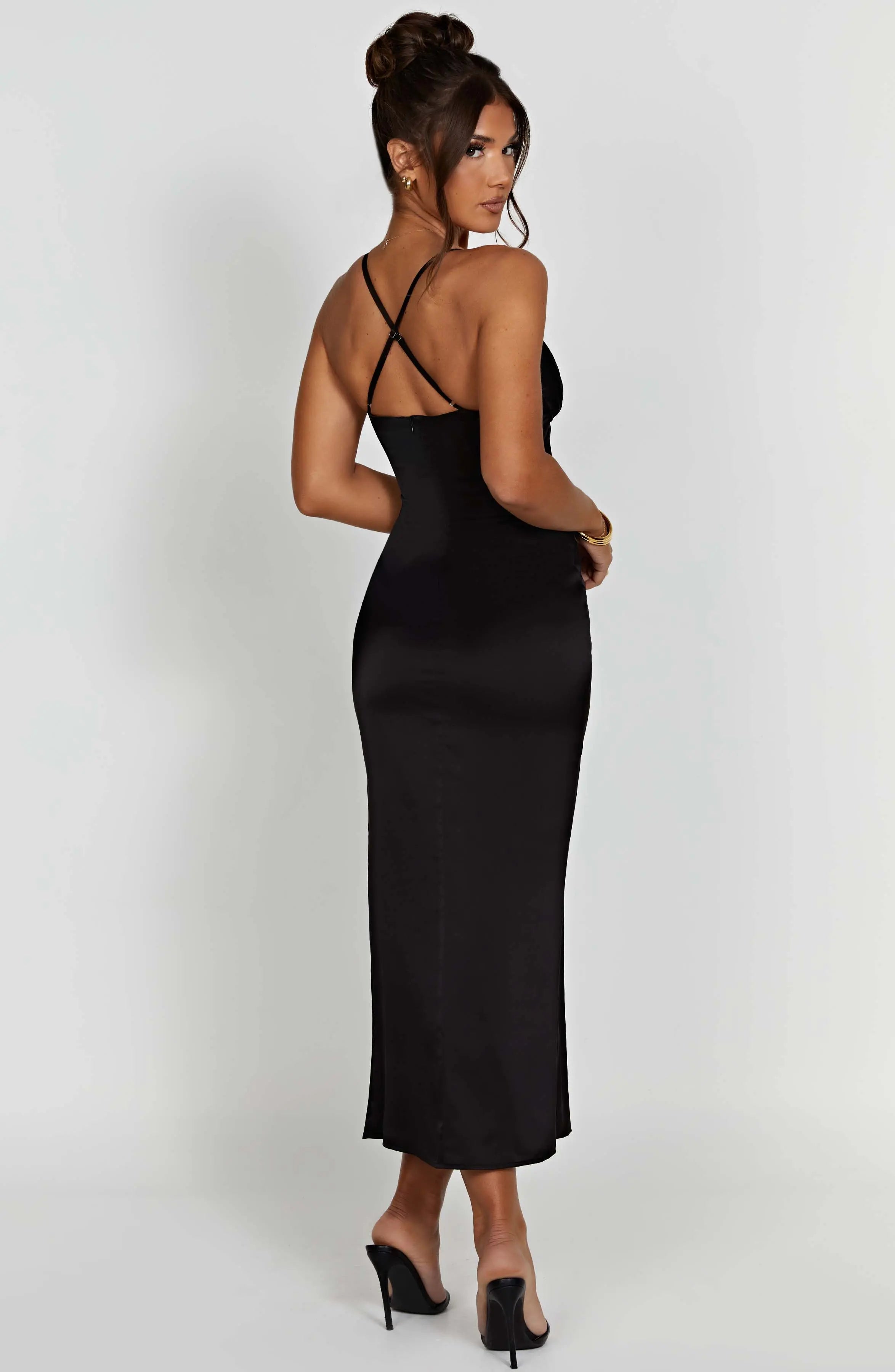 Cece Midi Dress - Black C.F