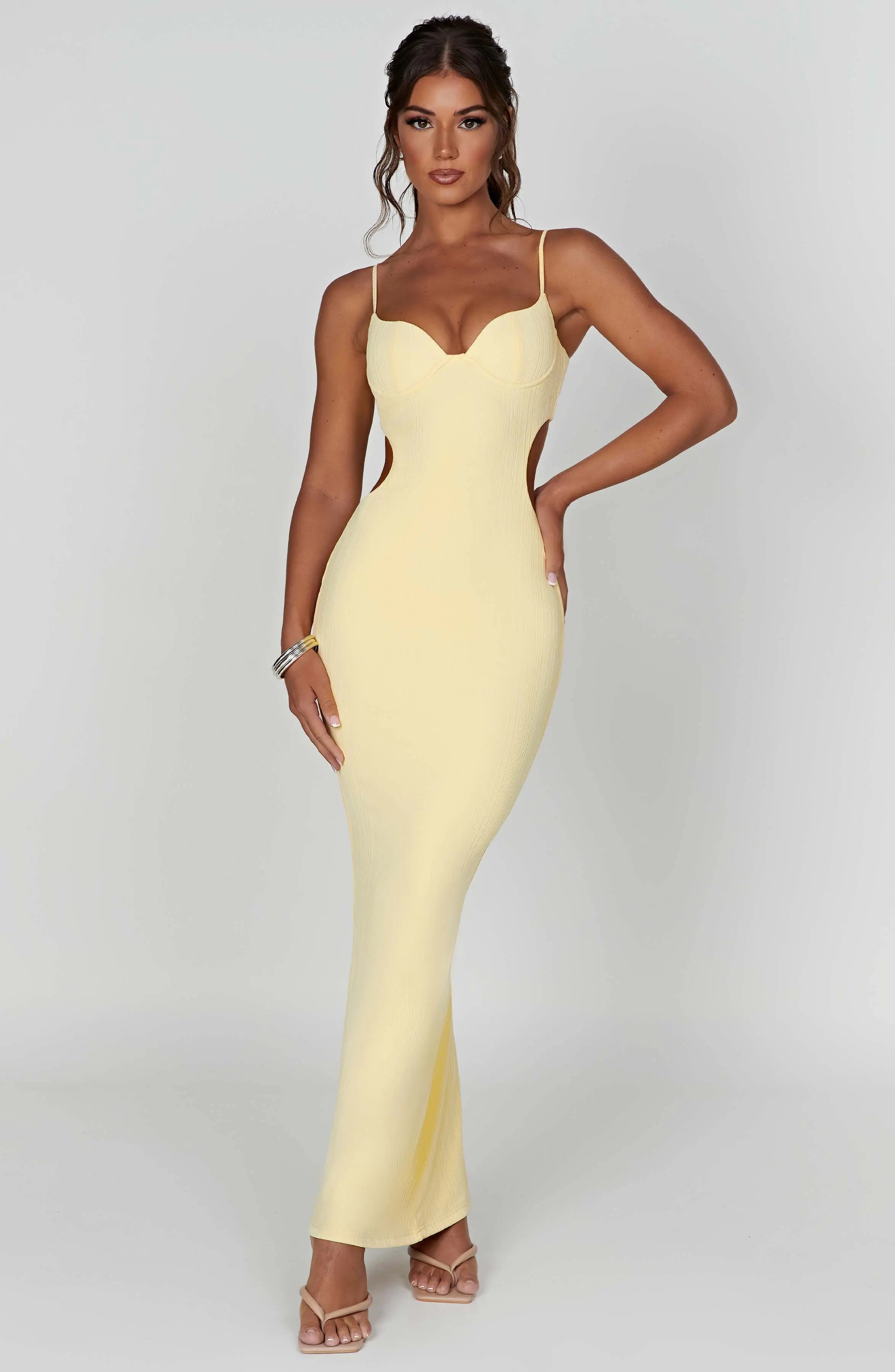 Celine Maxi Dress - Lemon C.F