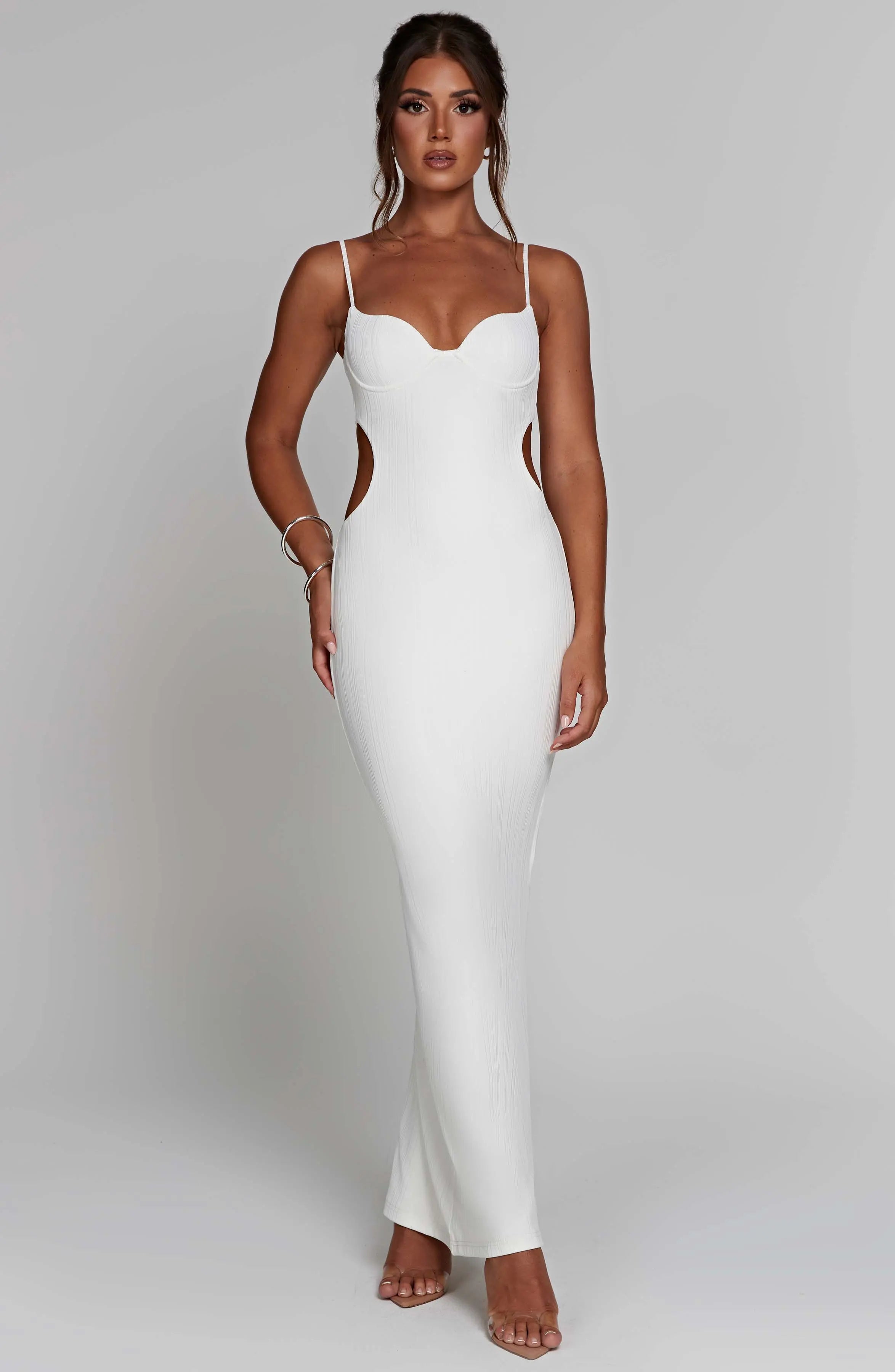 Celine Maxi Dress - White C.F