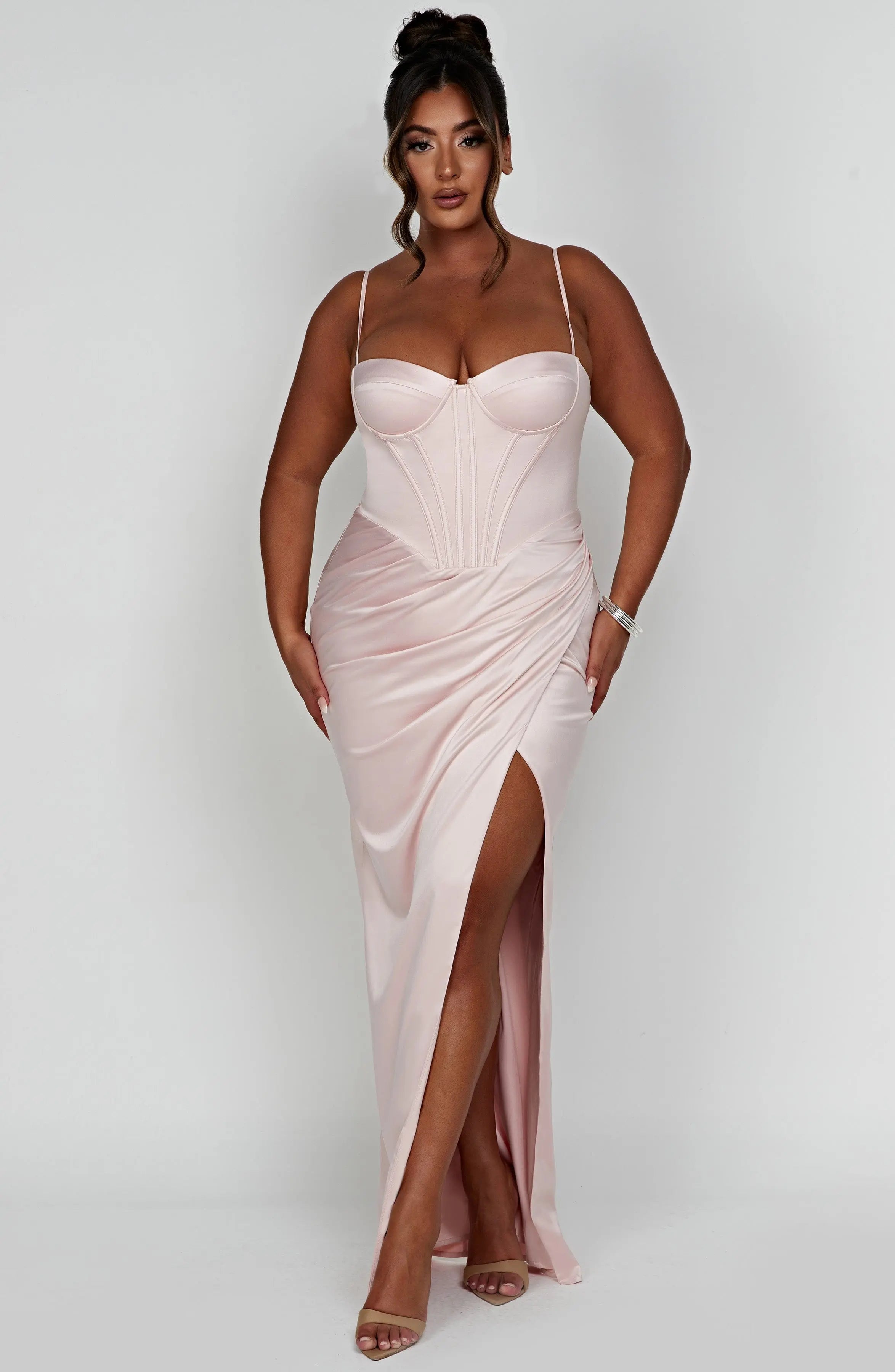 Despina Maxi Dress - Blush C.F