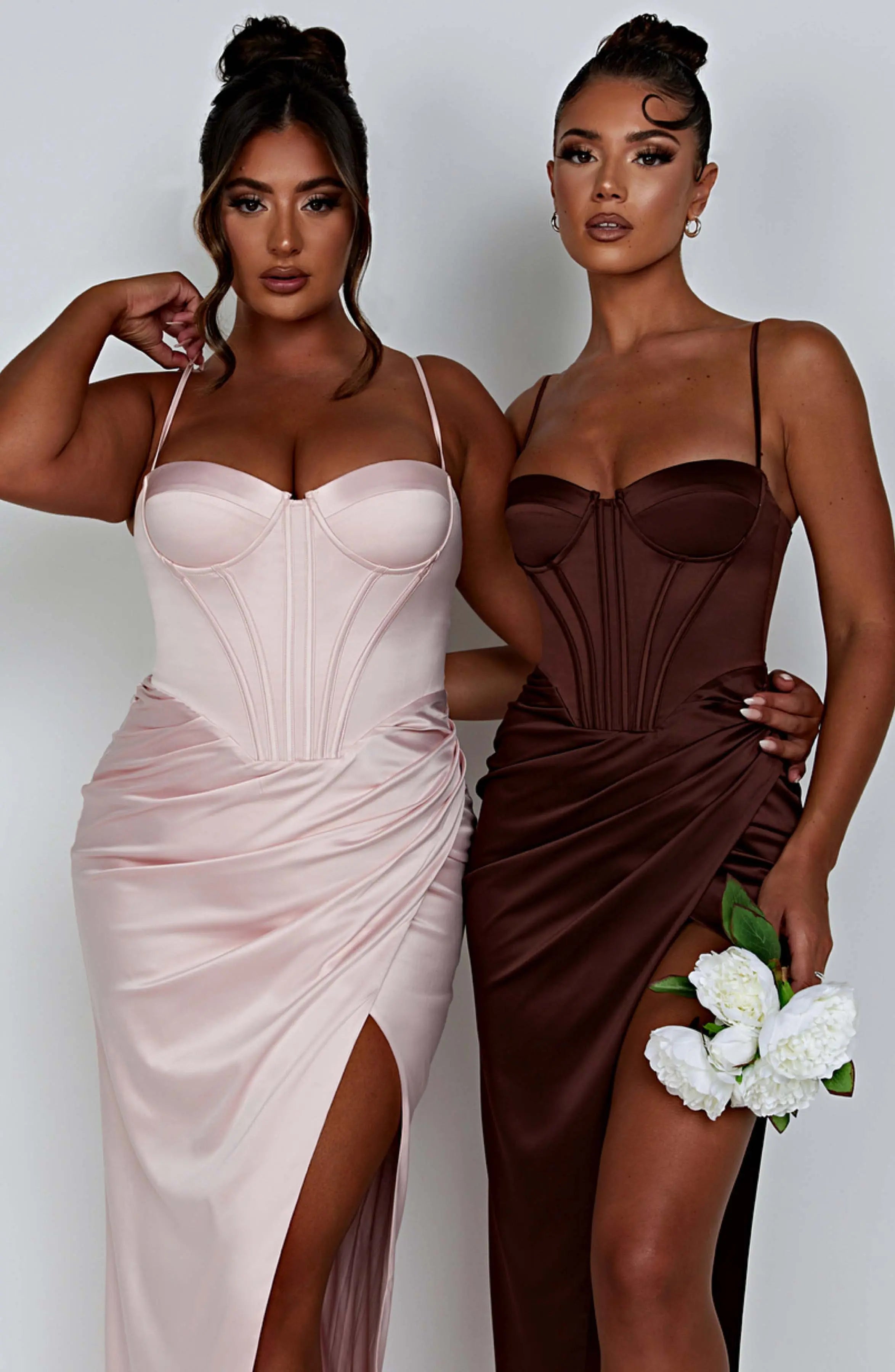 Despina Maxi Dress - Chocolate C.F