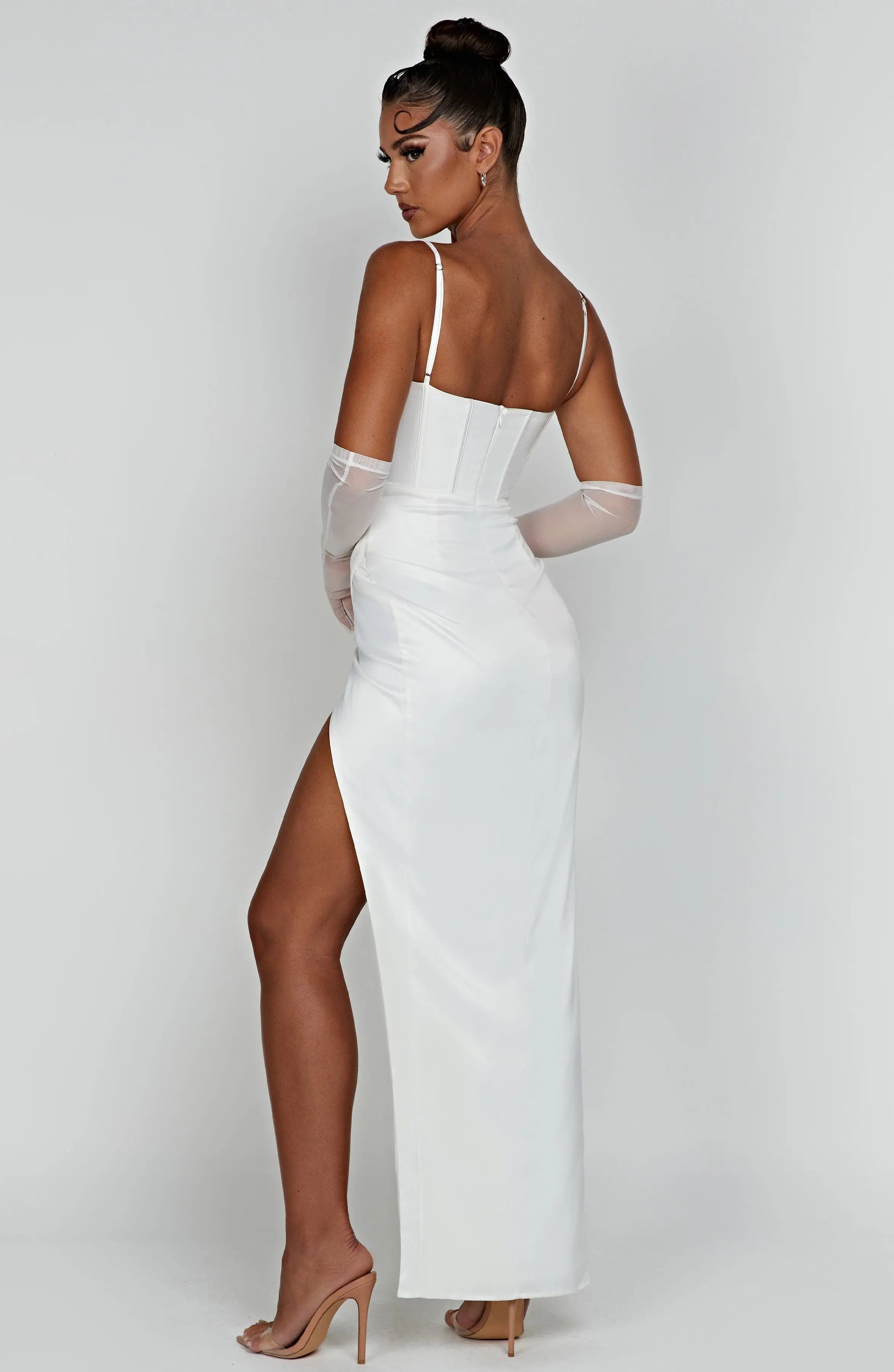 Despina Maxi Dress - Ivory C.F