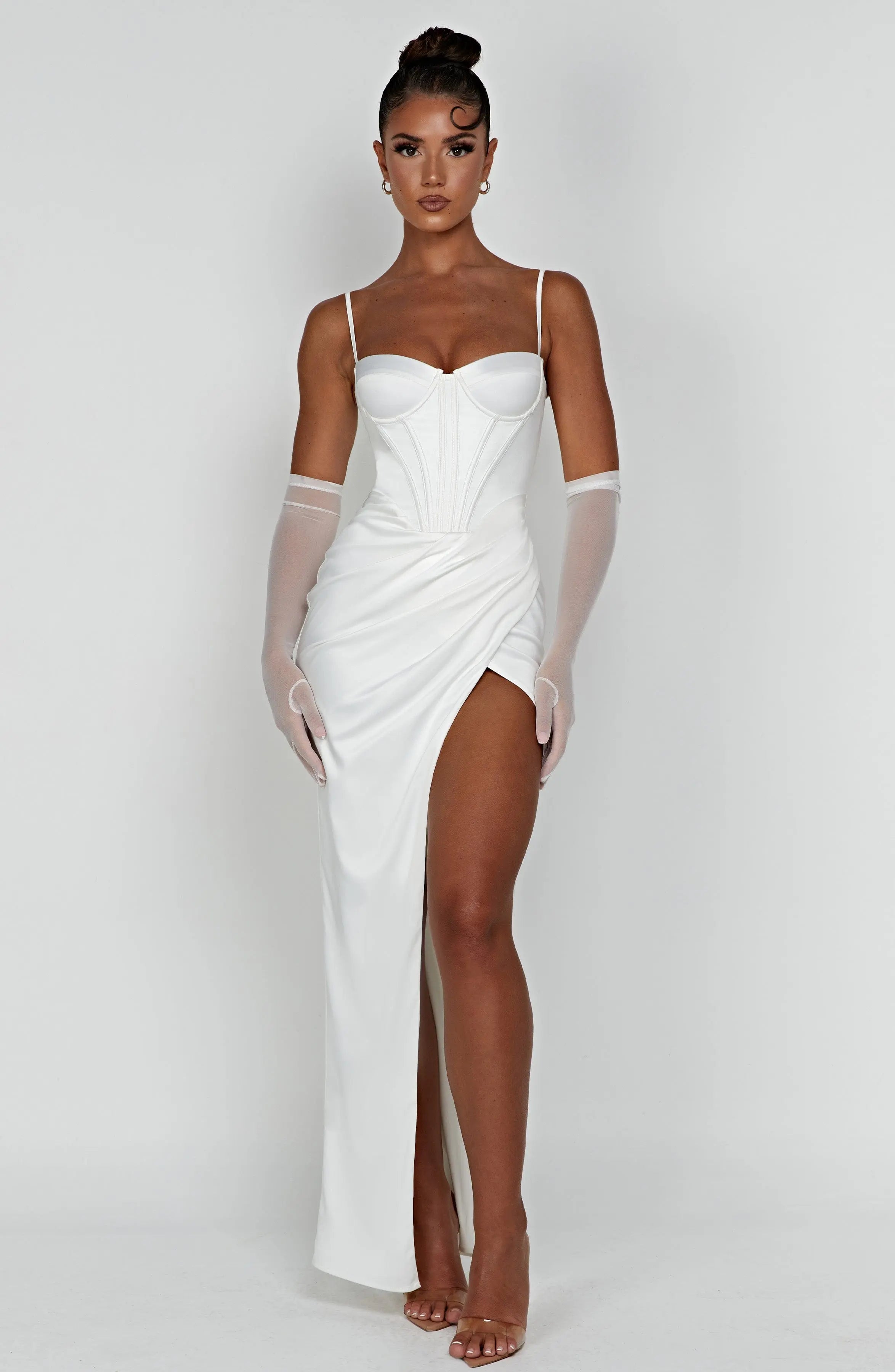 Despina Maxi Dress - Ivory C.F