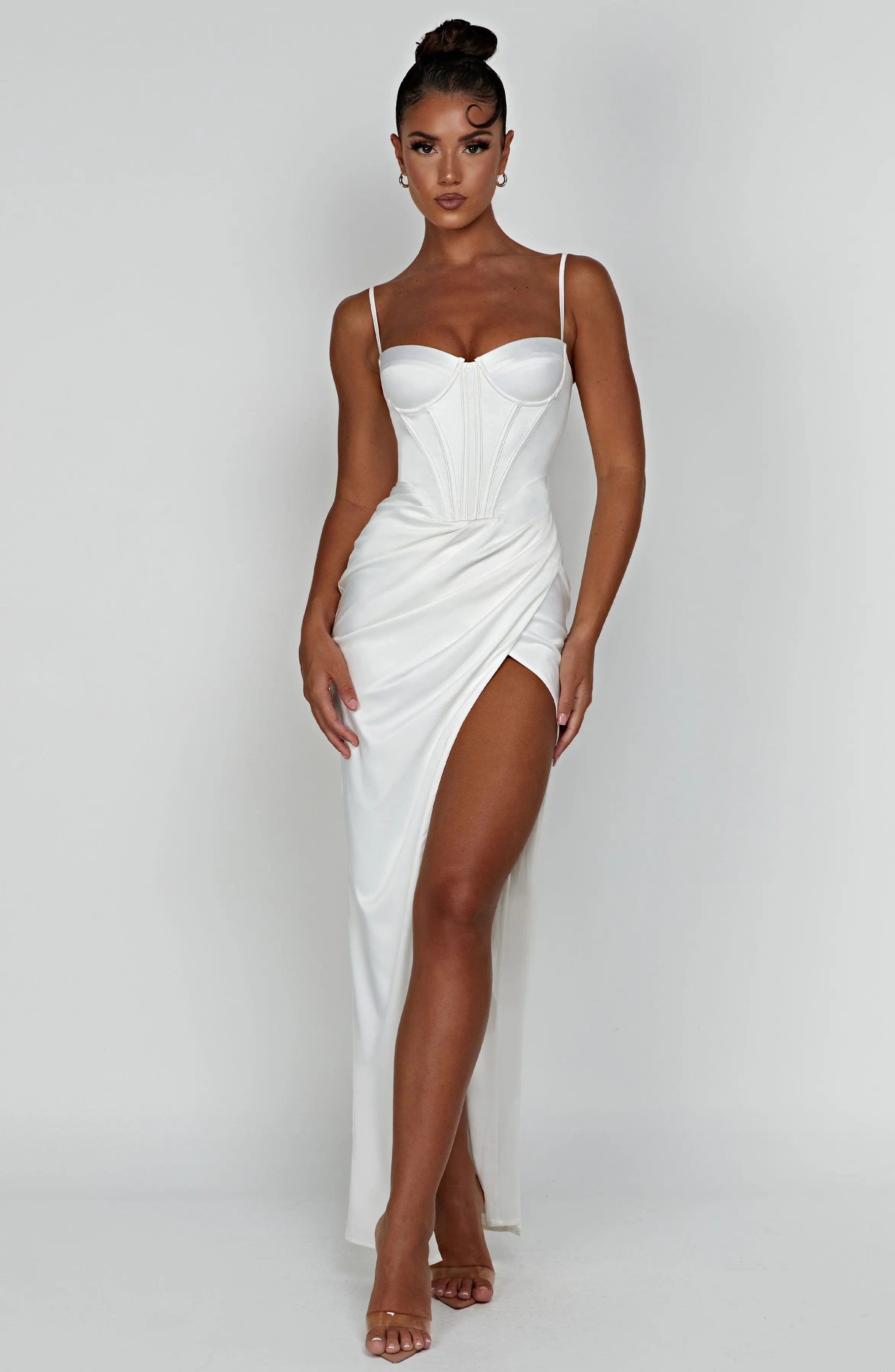 Despina Maxi Dress - Ivory C.F