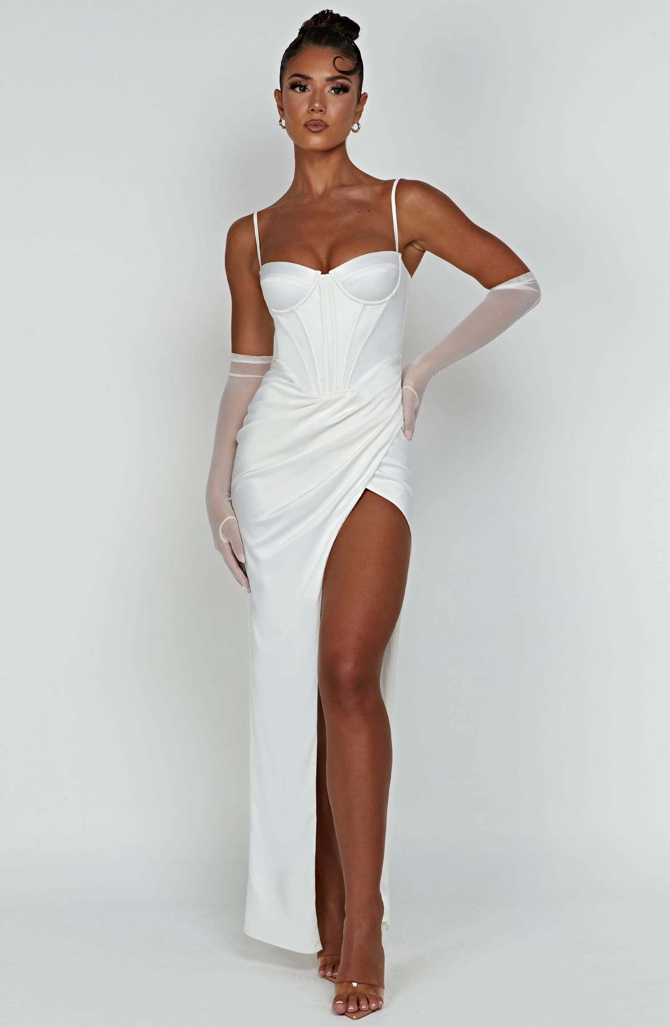 Despina Maxi Dress - Ivory C.F