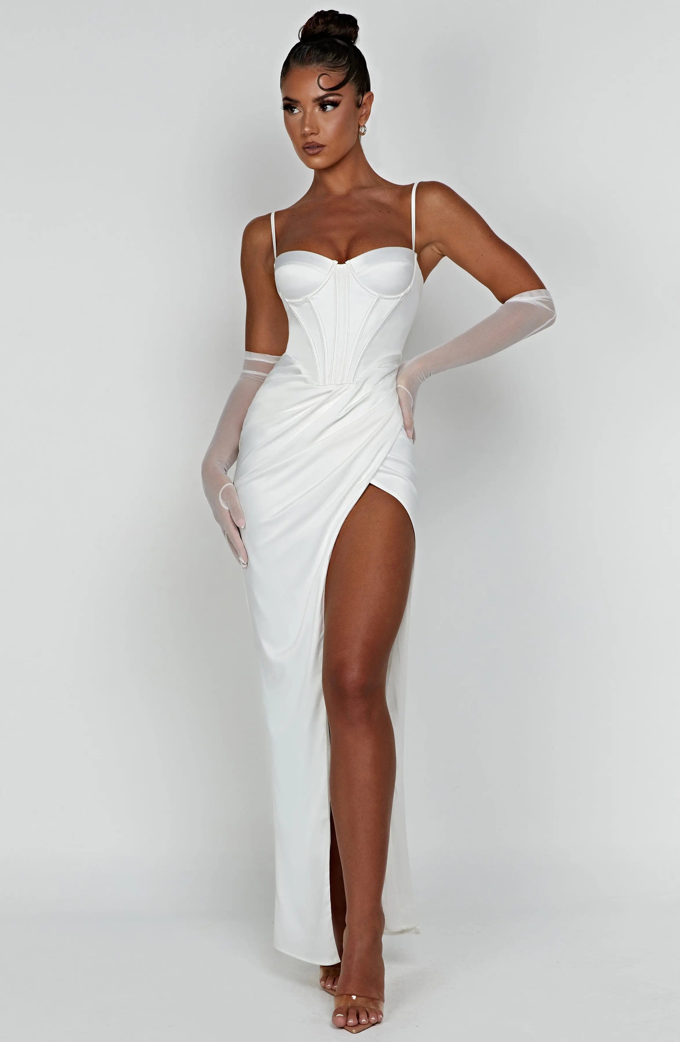 Despina Maxi Dress - Ivory C.F