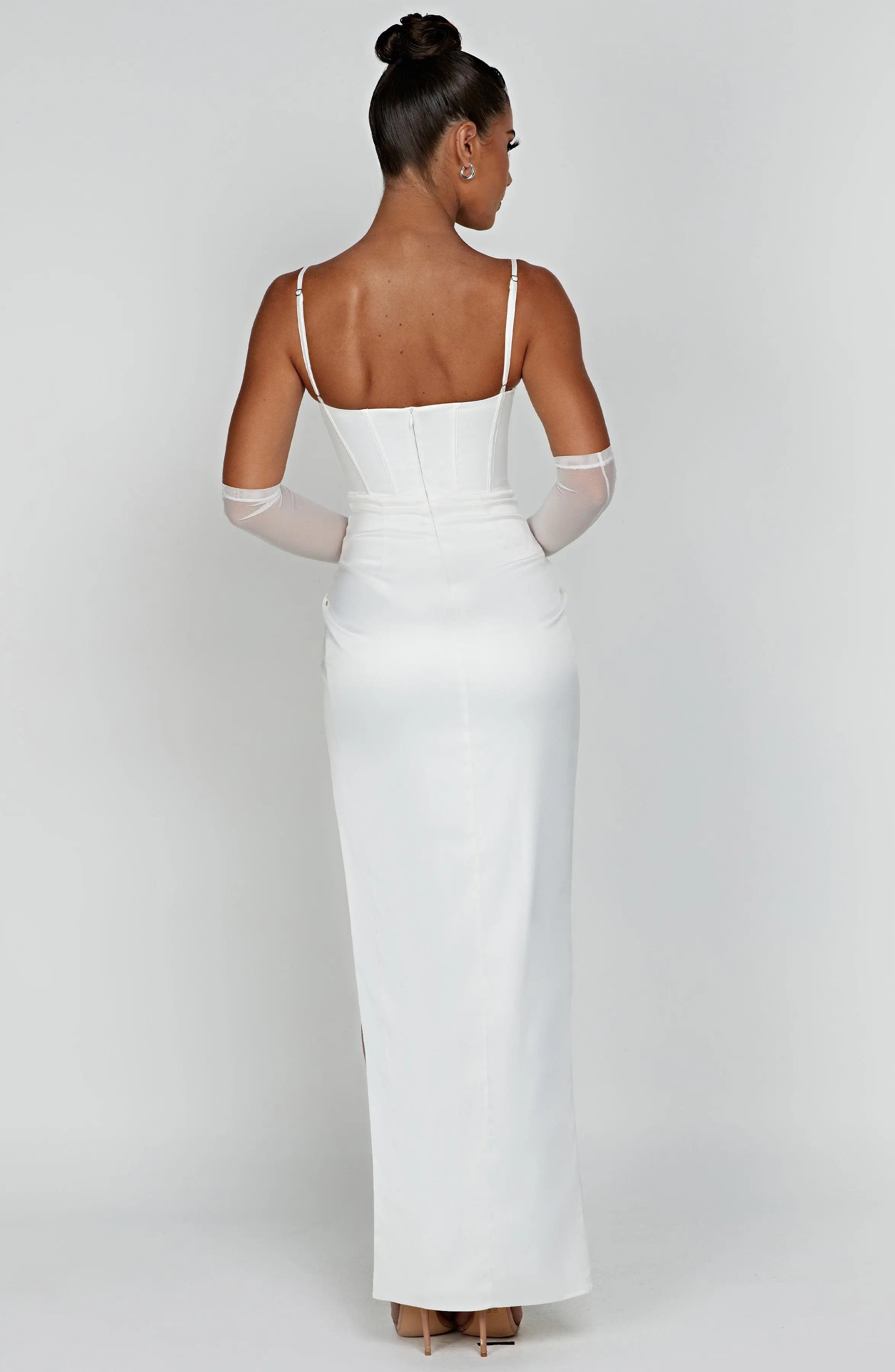 Despina Maxi Dress - Ivory C.F