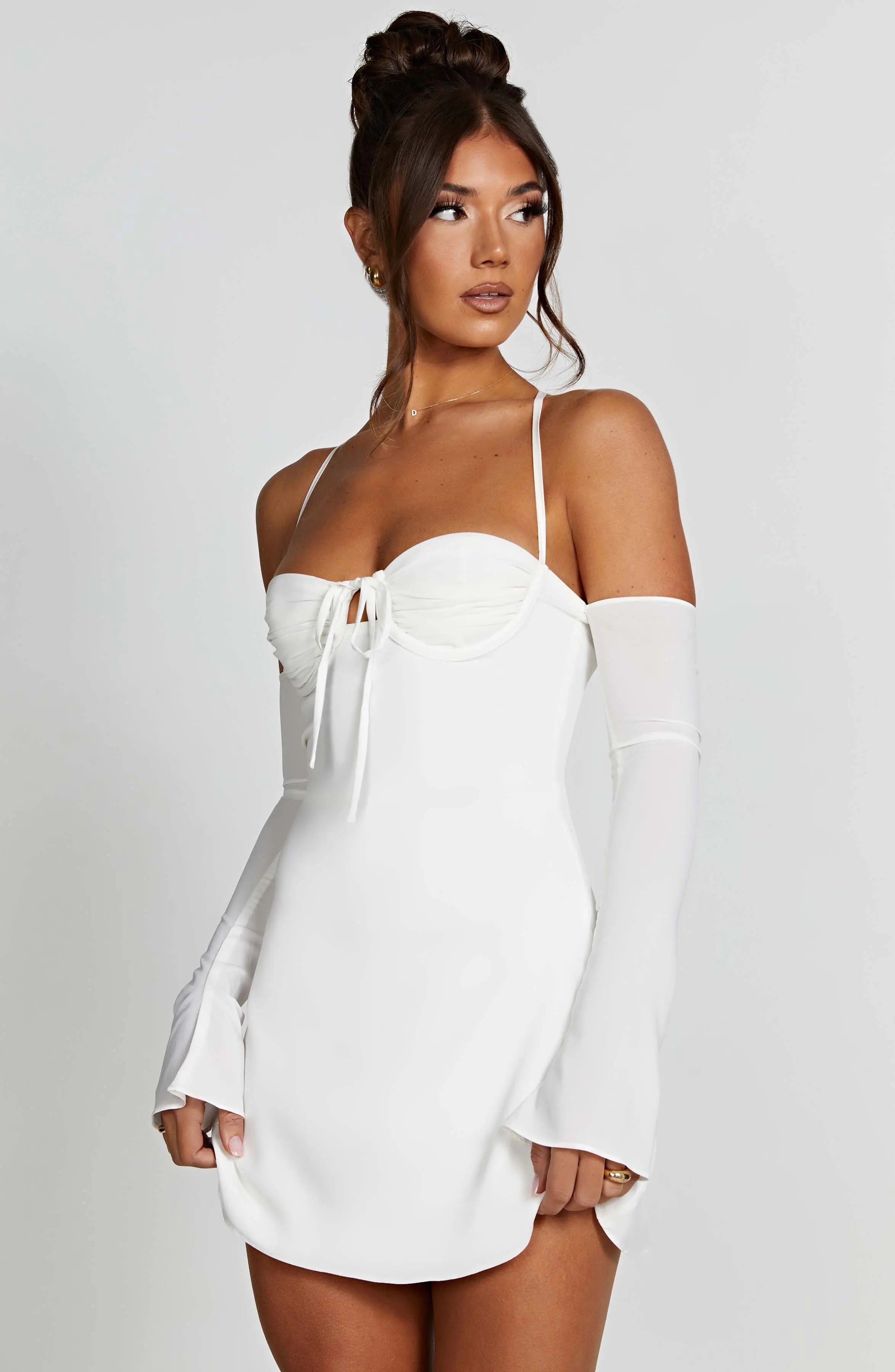 Fiona Mini Dress - Ivory L.F