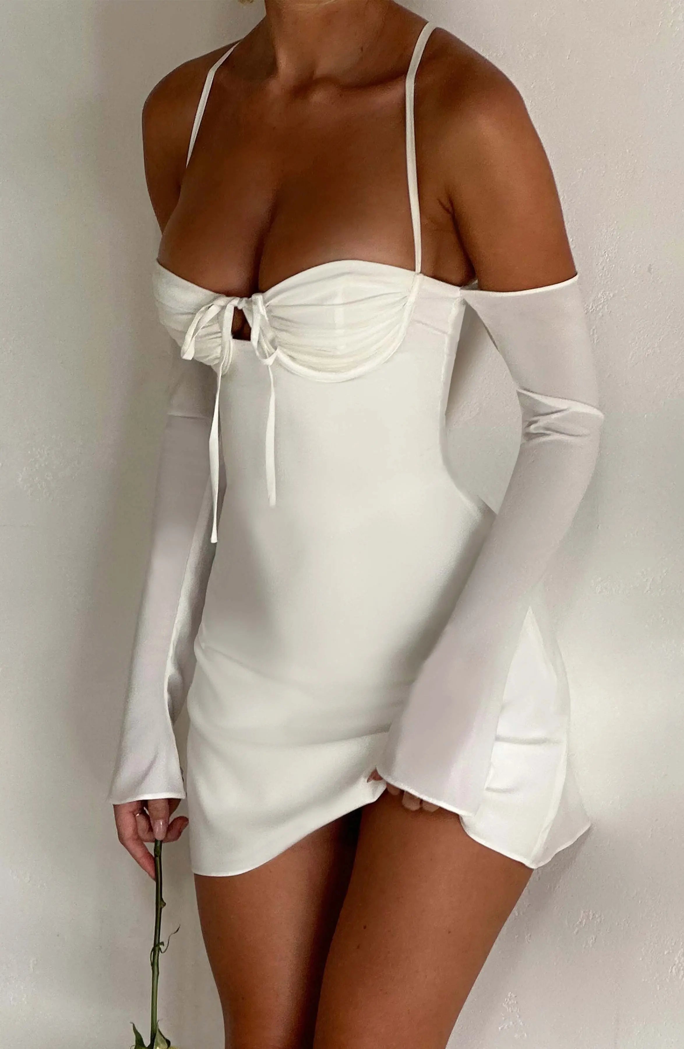 Fiona Mini Dress - Ivory L.F