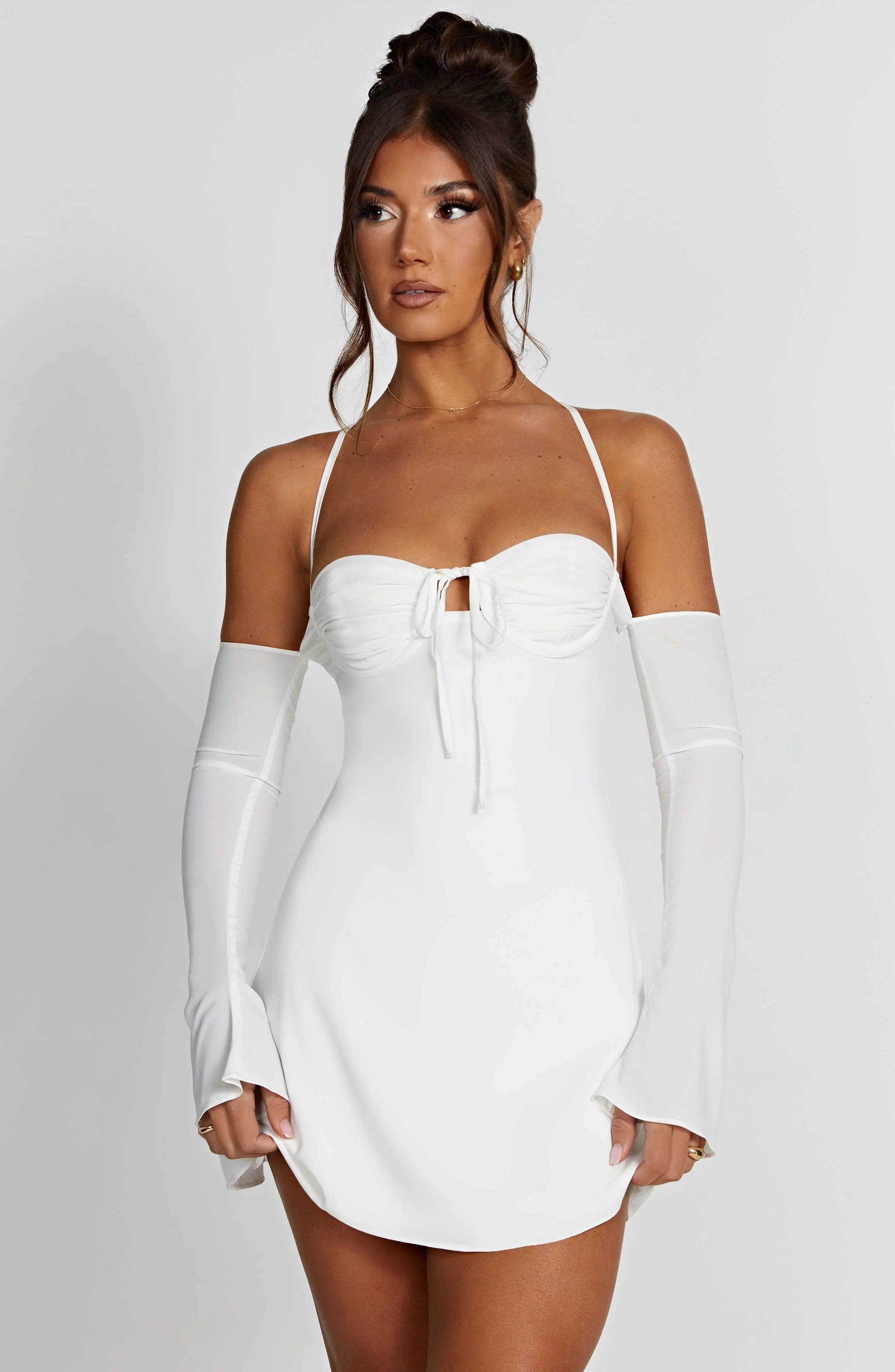 Fiona Mini Dress - Ivory L.F