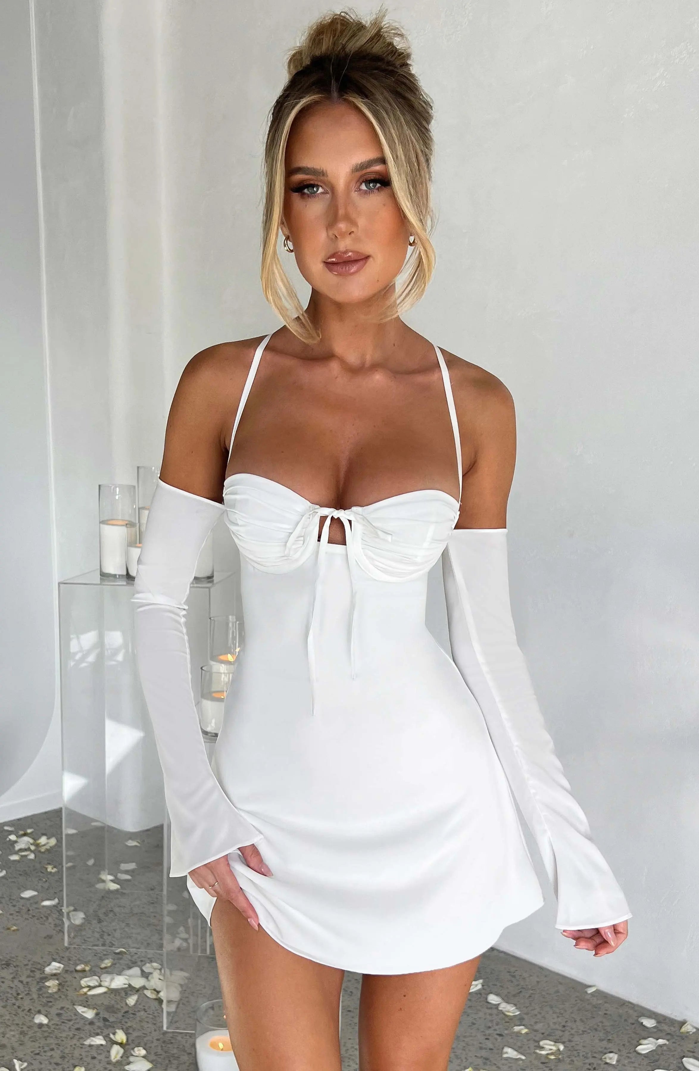 Fiona Mini Dress - Ivory L.F