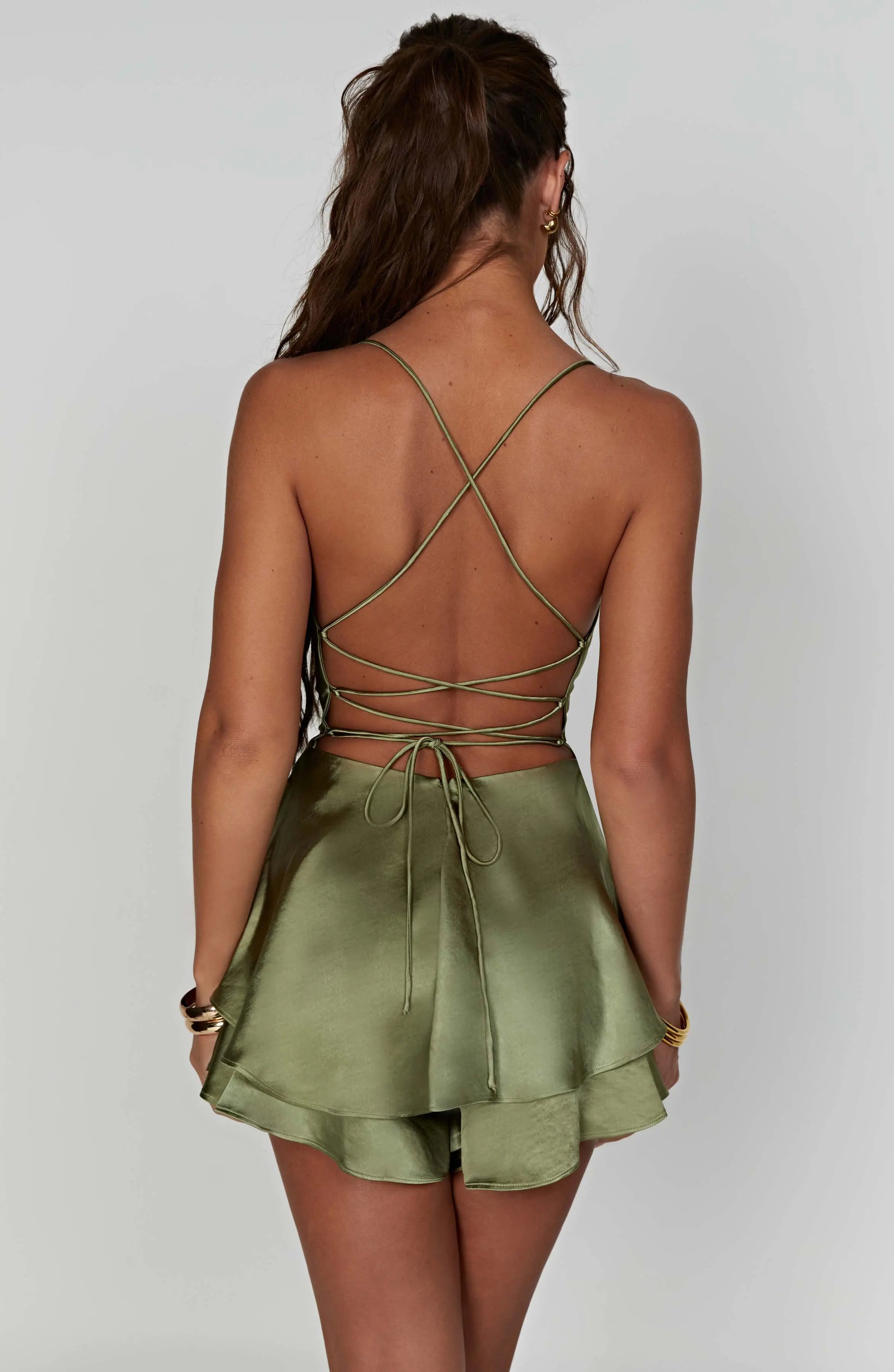 Florence Playsuit - Khaki M.T