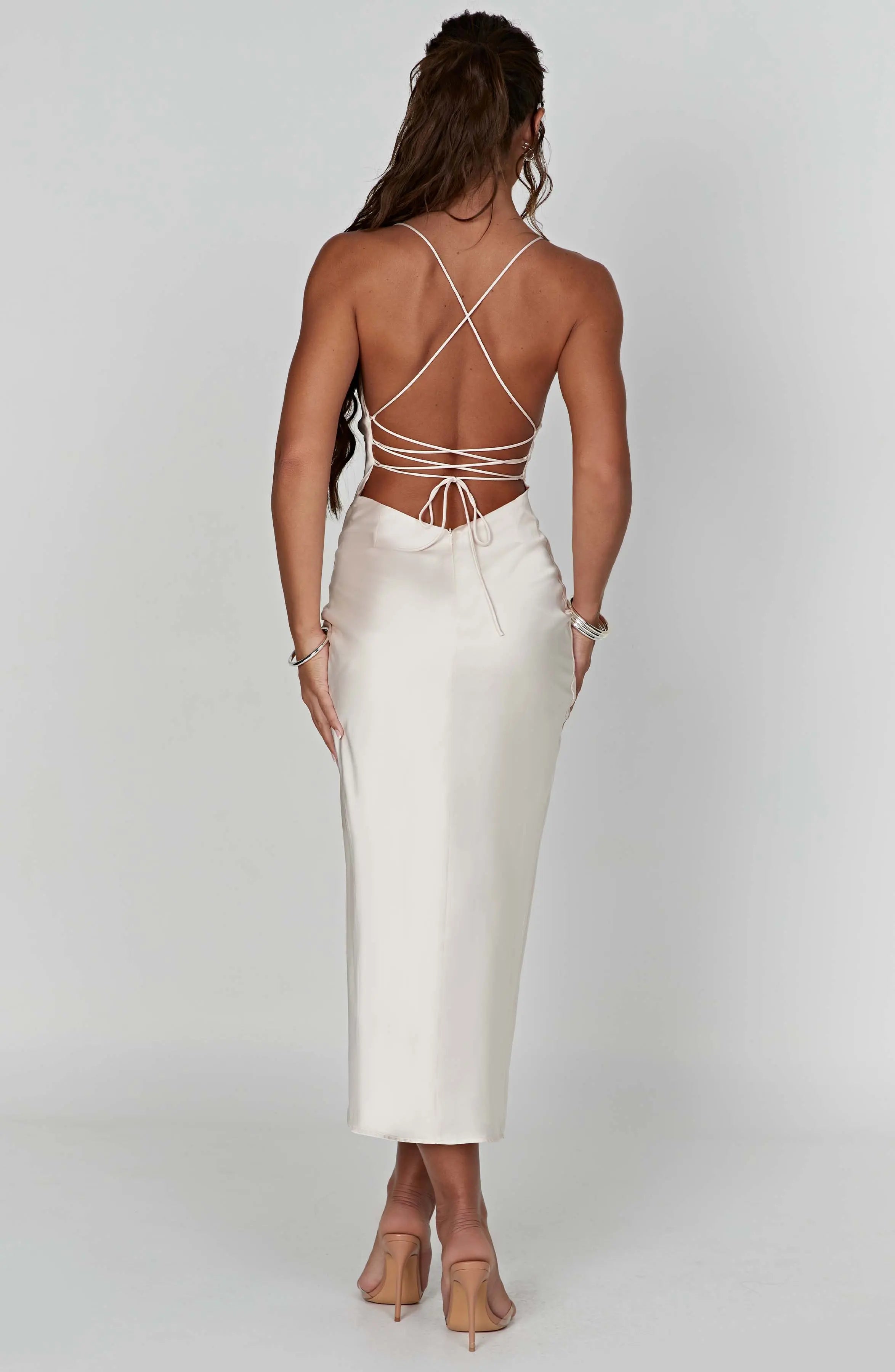 Jaida Midi Dress - Ivory M.T