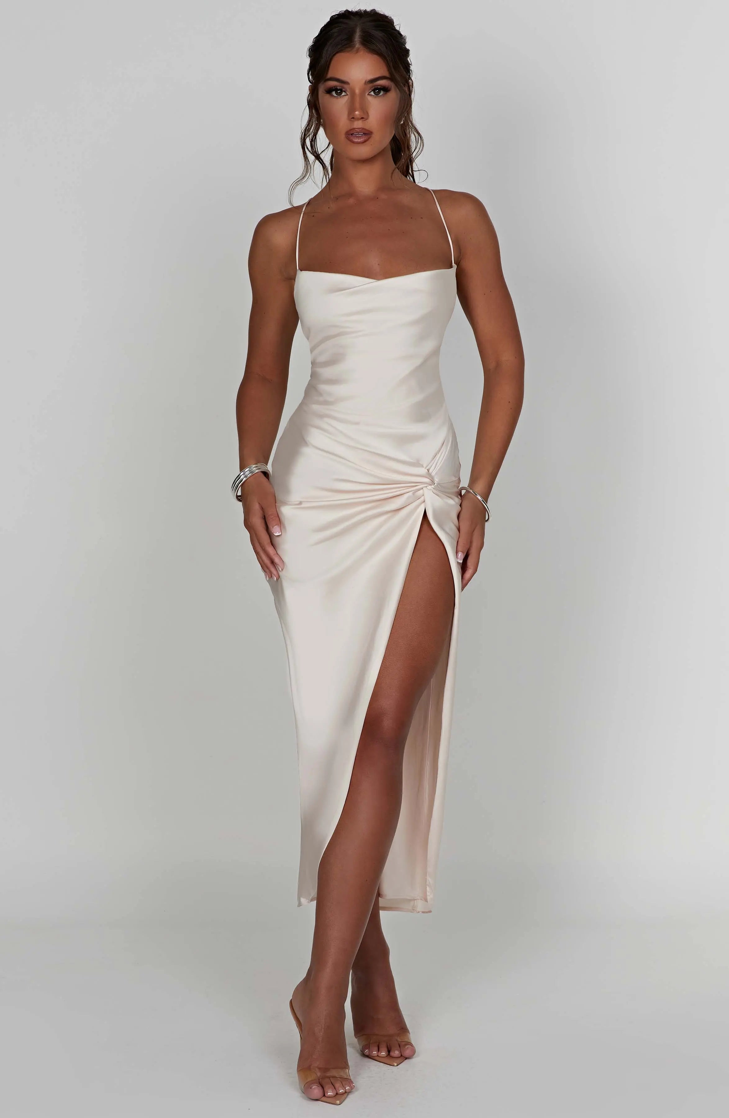 Jaida Midi Dress - Ivory M.T