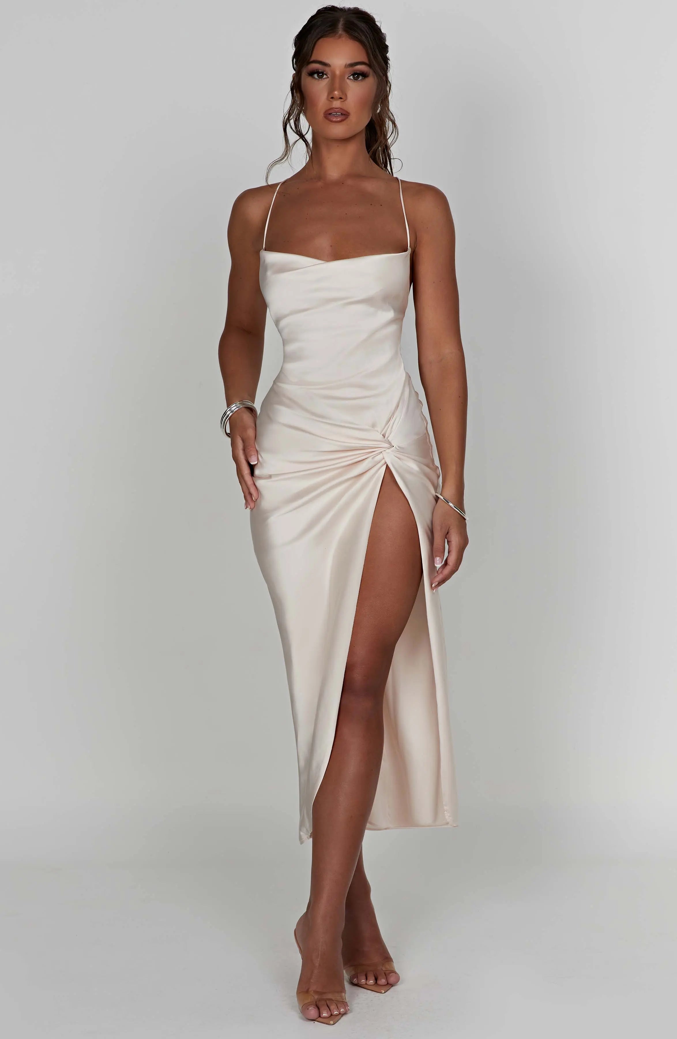 Jaida Midi Dress - Ivory M.T