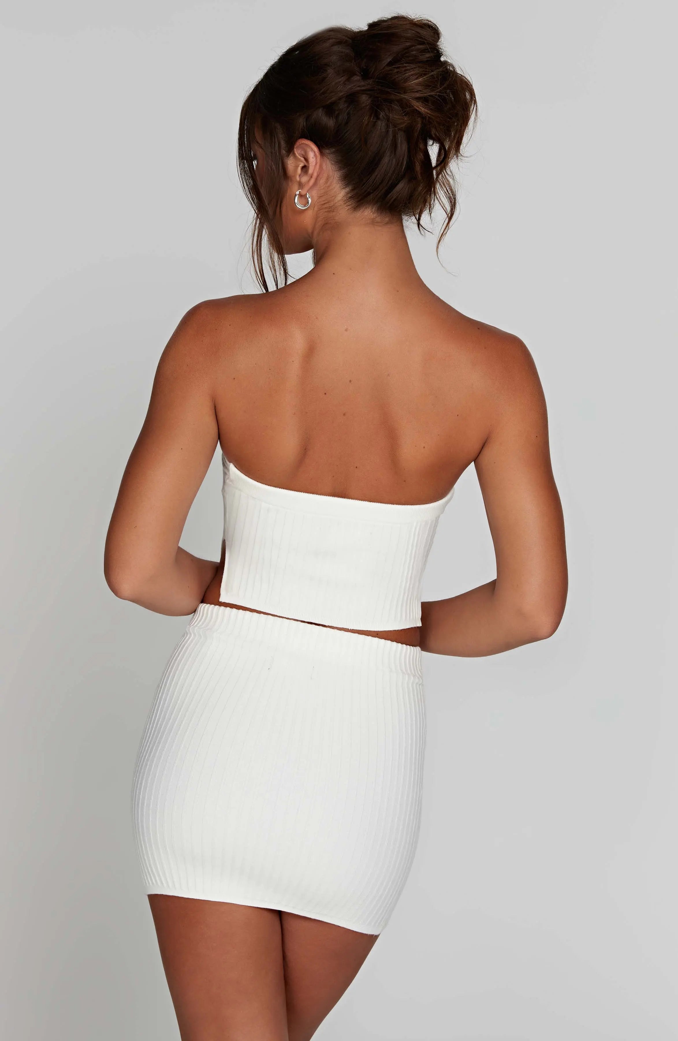 Jaz Mini Skirt - White T.T