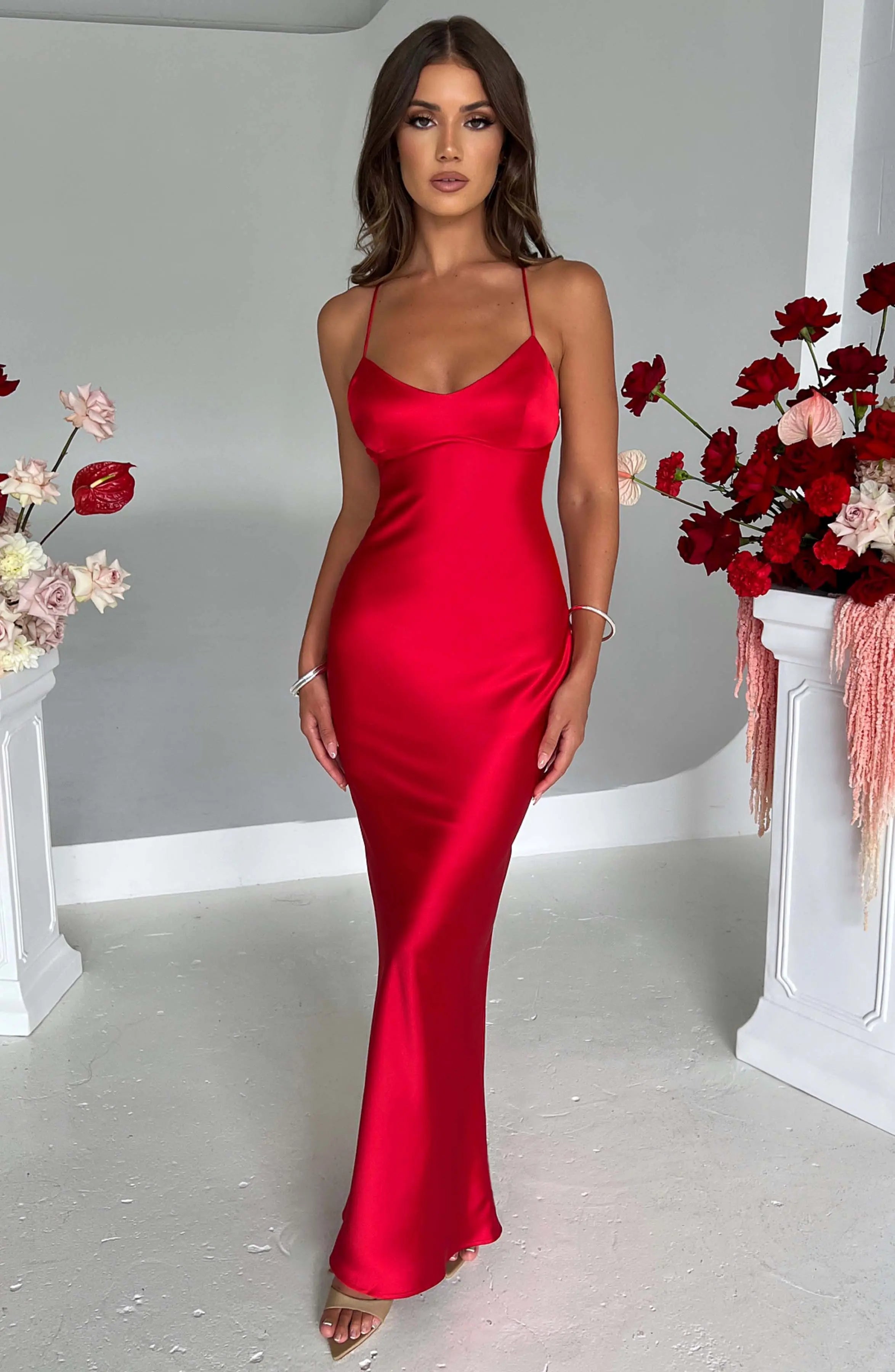 Malika Maxi Dress - Red