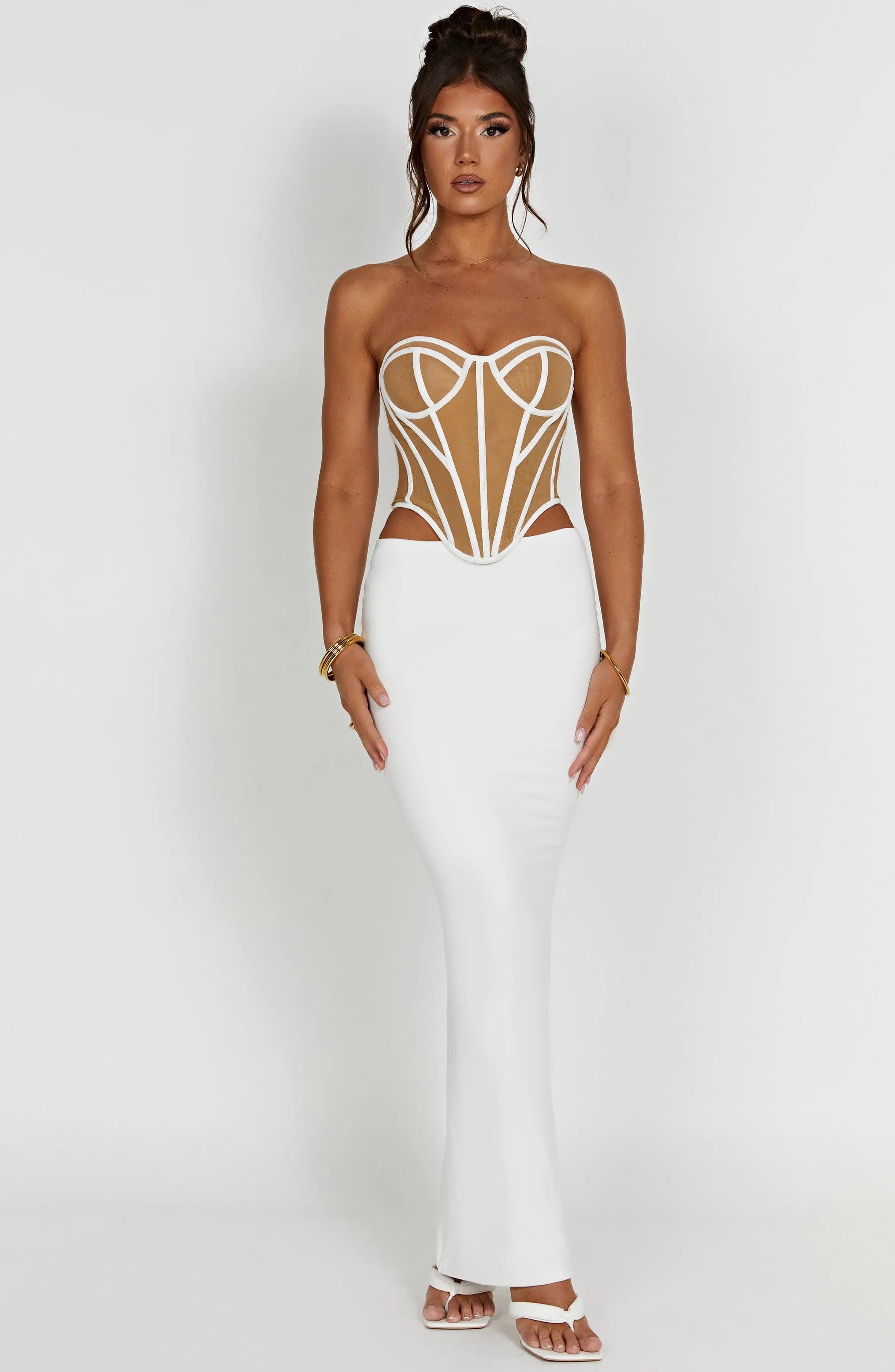 Santanna Corset - Ivory/Nude C.F