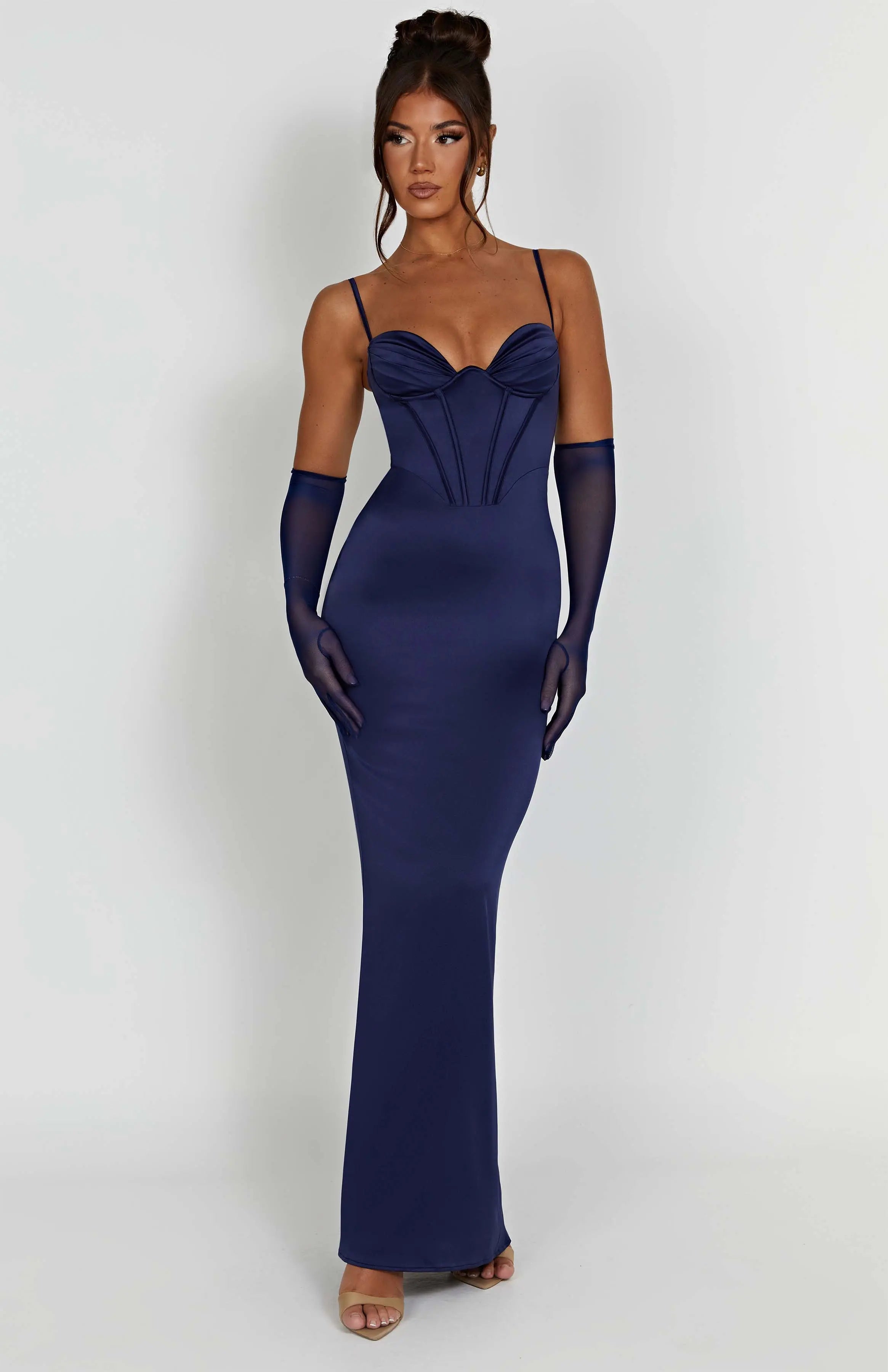 Onika Maxi Dress - Navy C.F