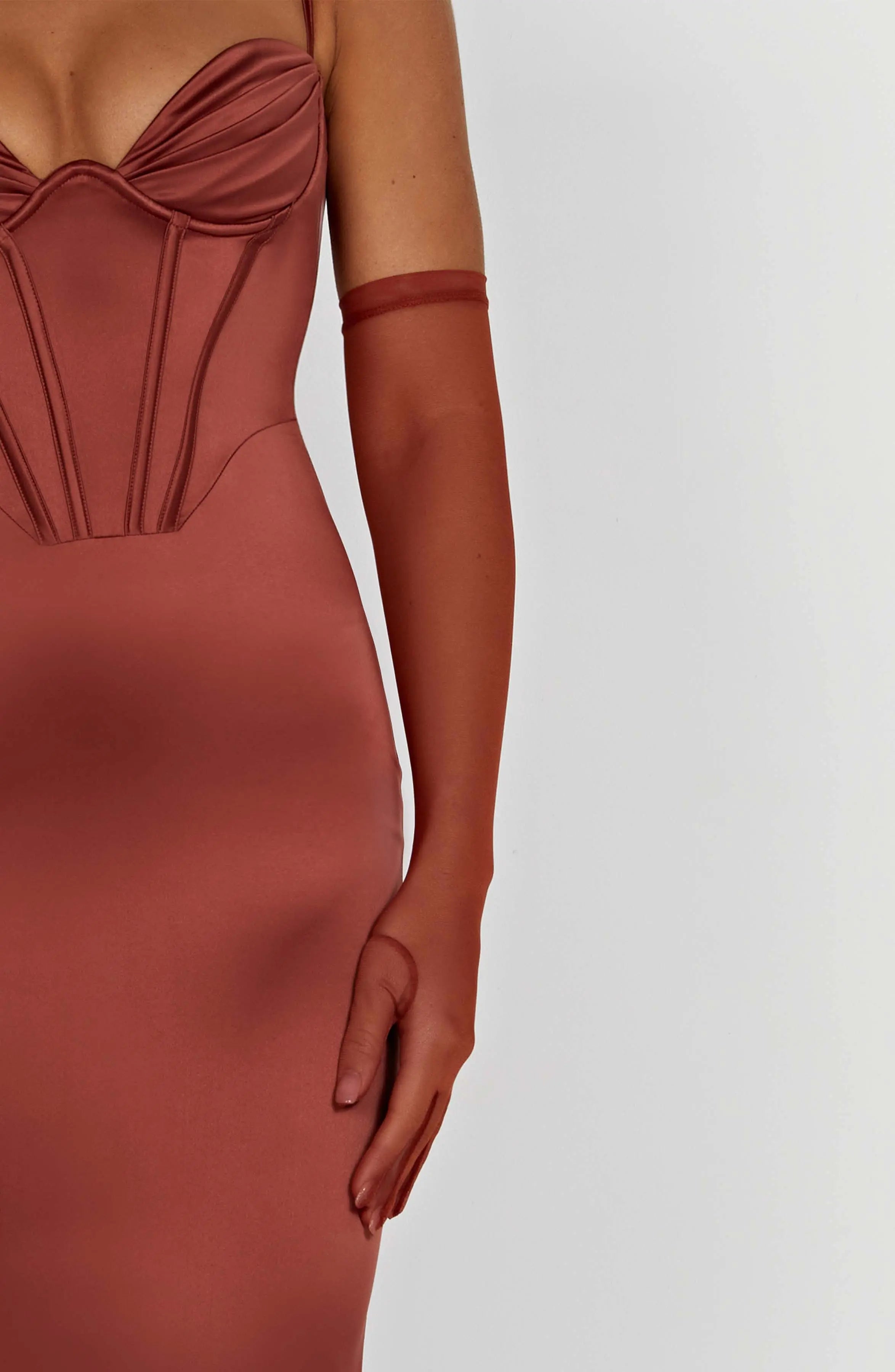 Onika Maxi Dress - Rust C.F