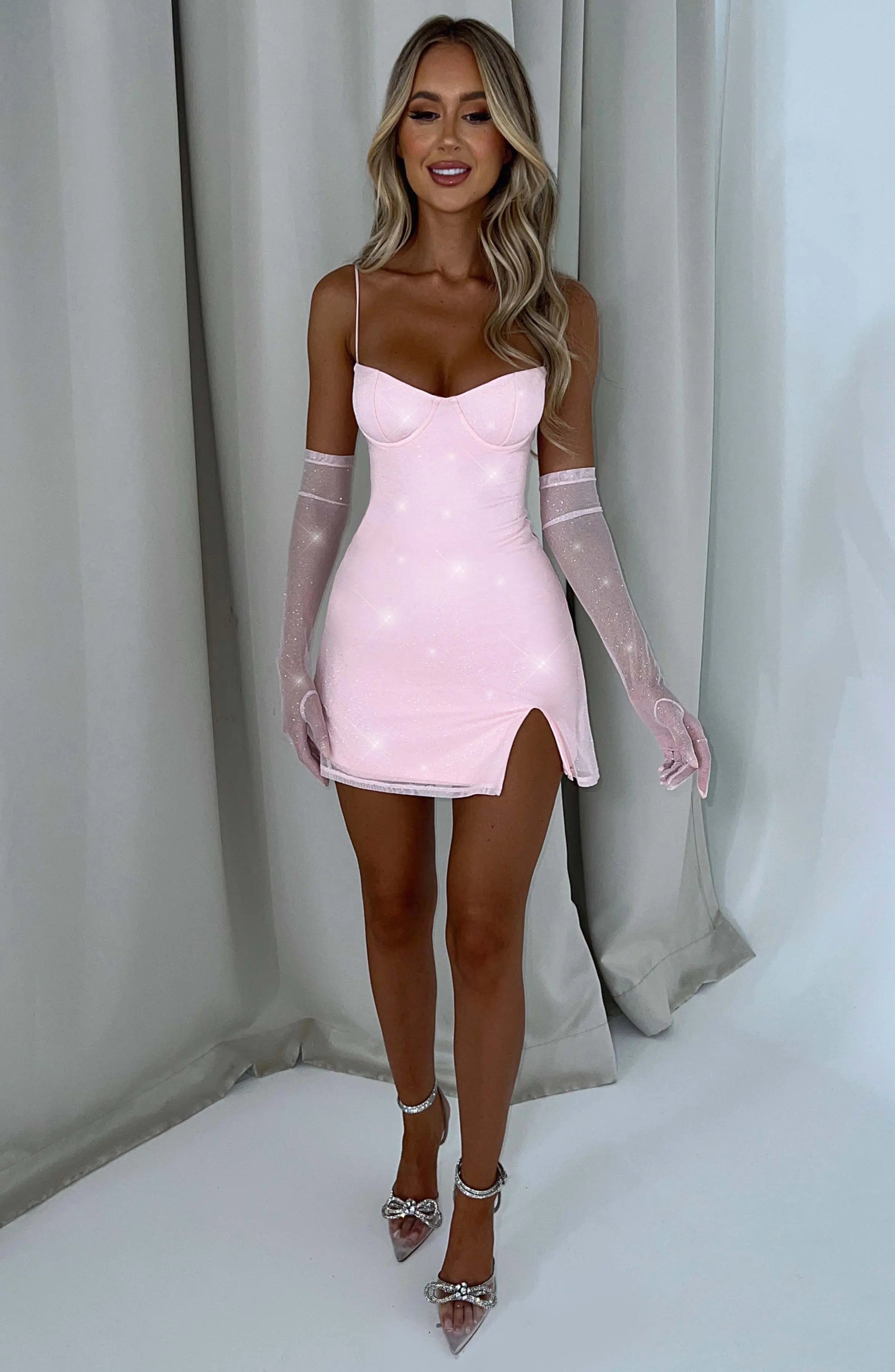 Pixie Mini Dress - Pink Sparkle L.F