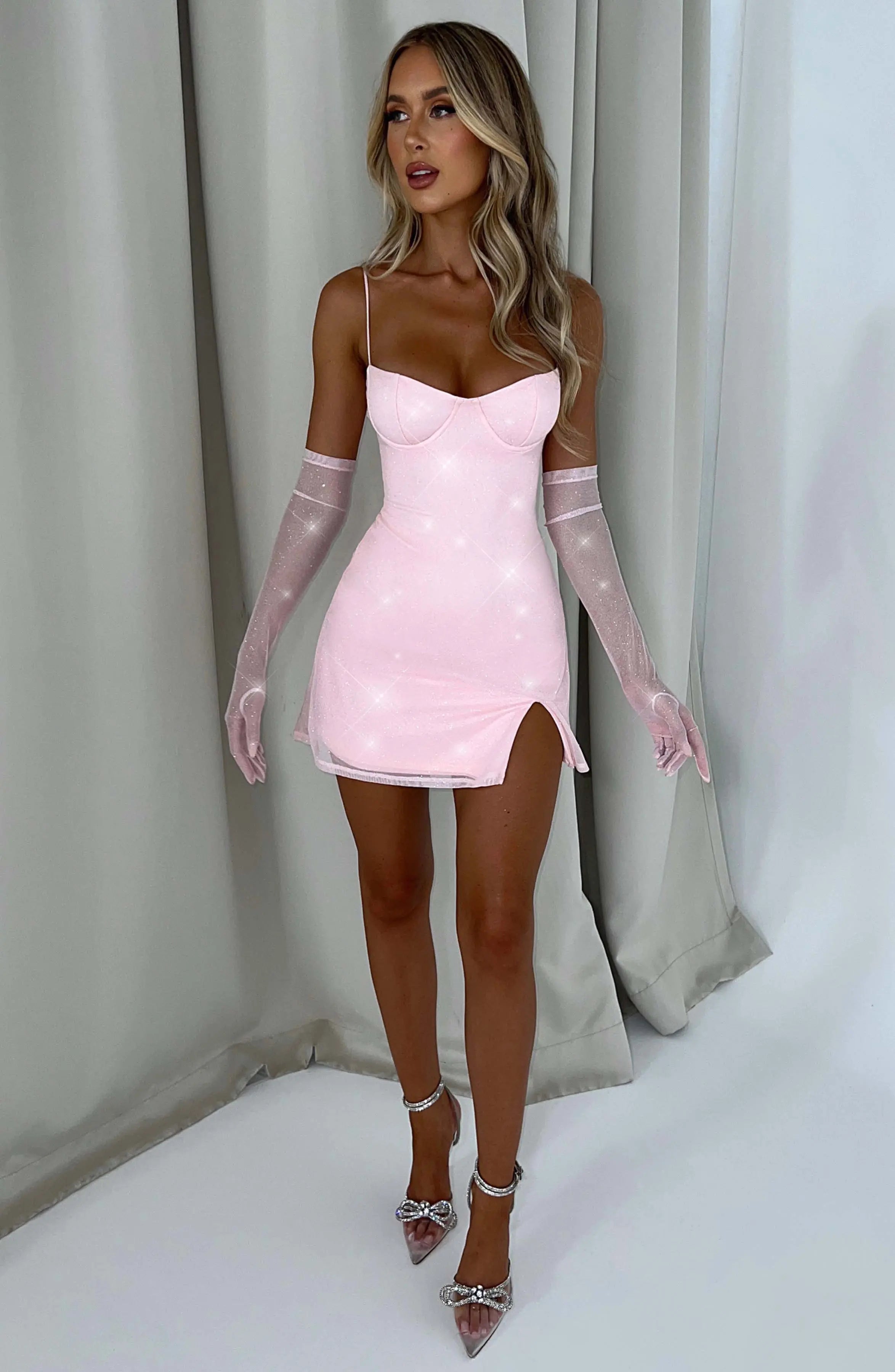 Pixie Mini Dress - Pink Sparkle L.F