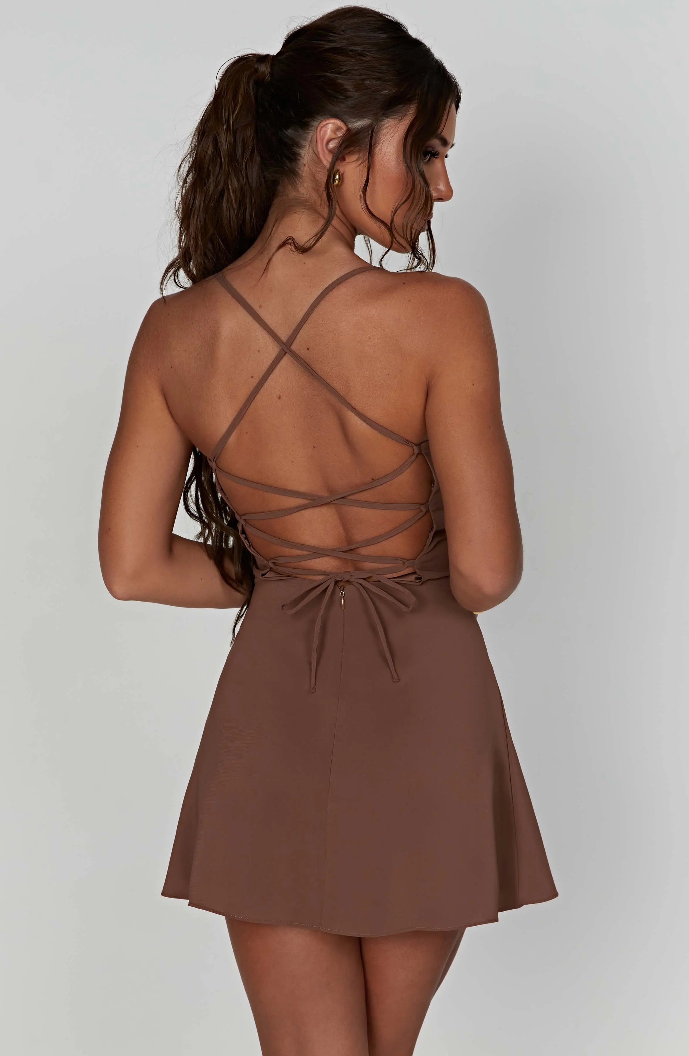 Renee Mini Dress - Chocolate L.F