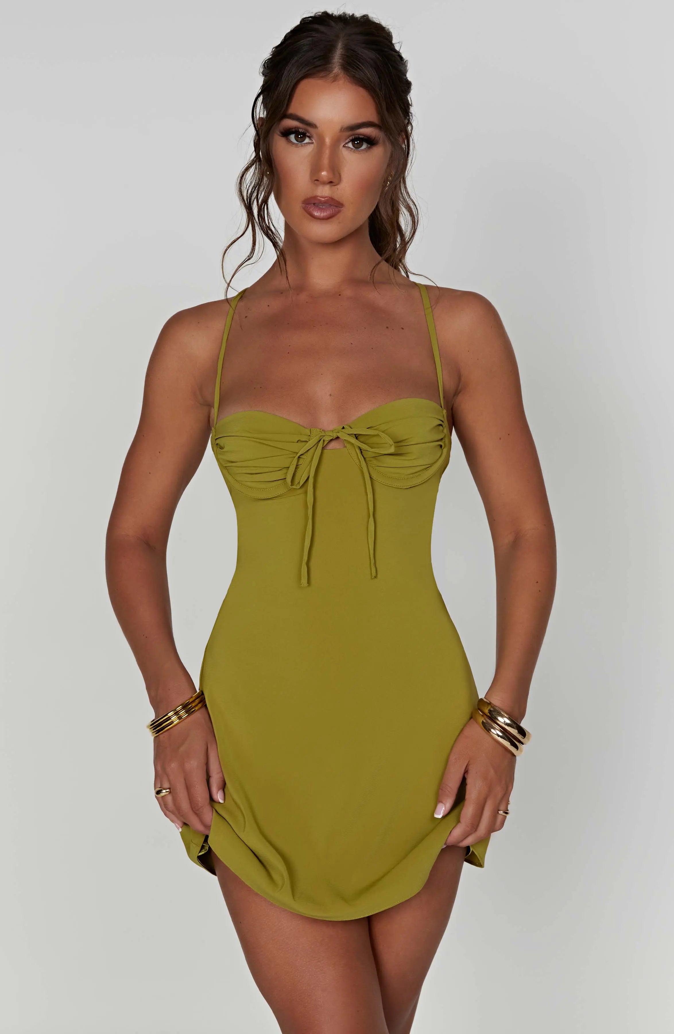 Renee Mini Dress - Green L.F