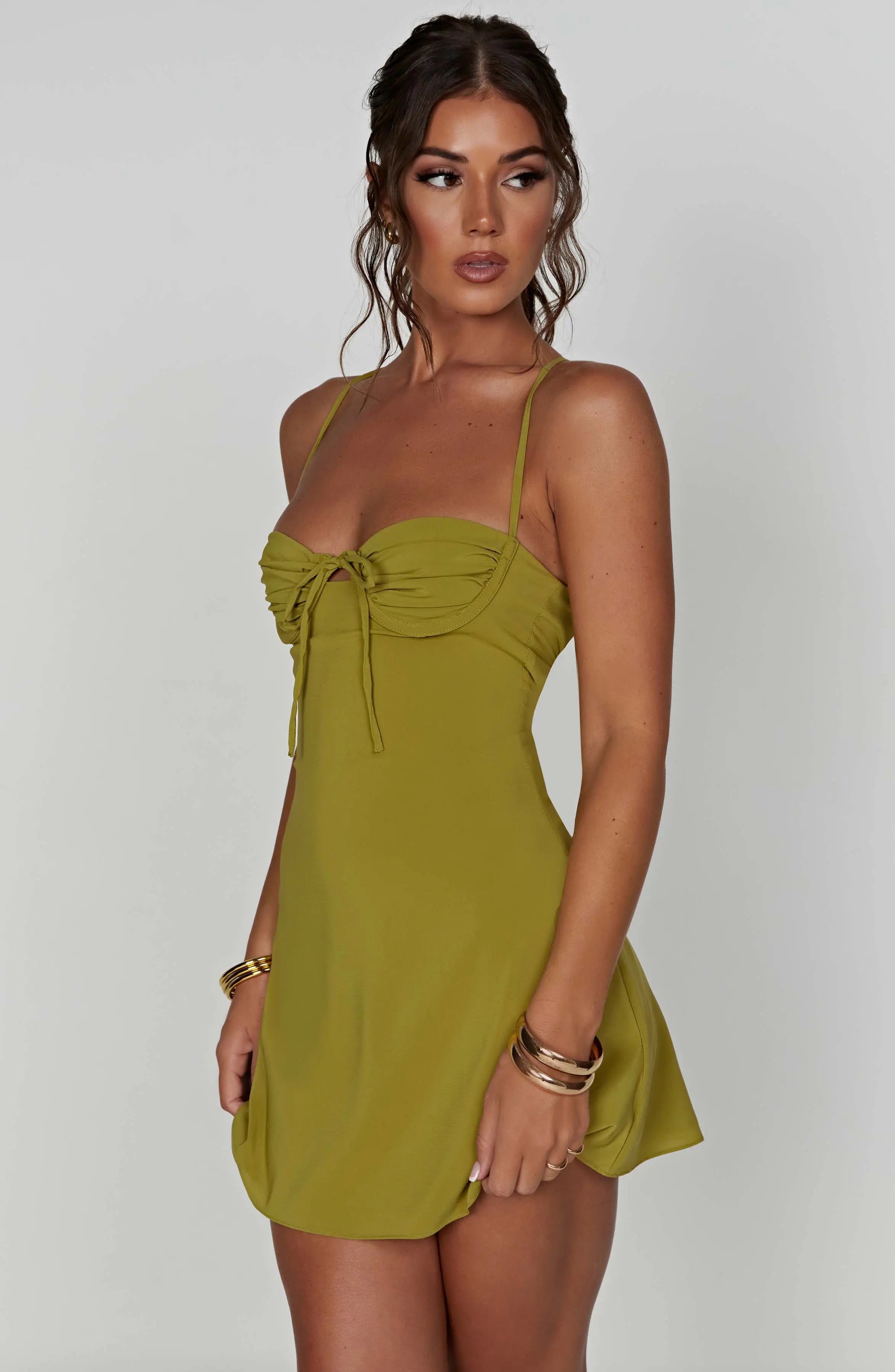 Renee Mini Dress - Green L.F