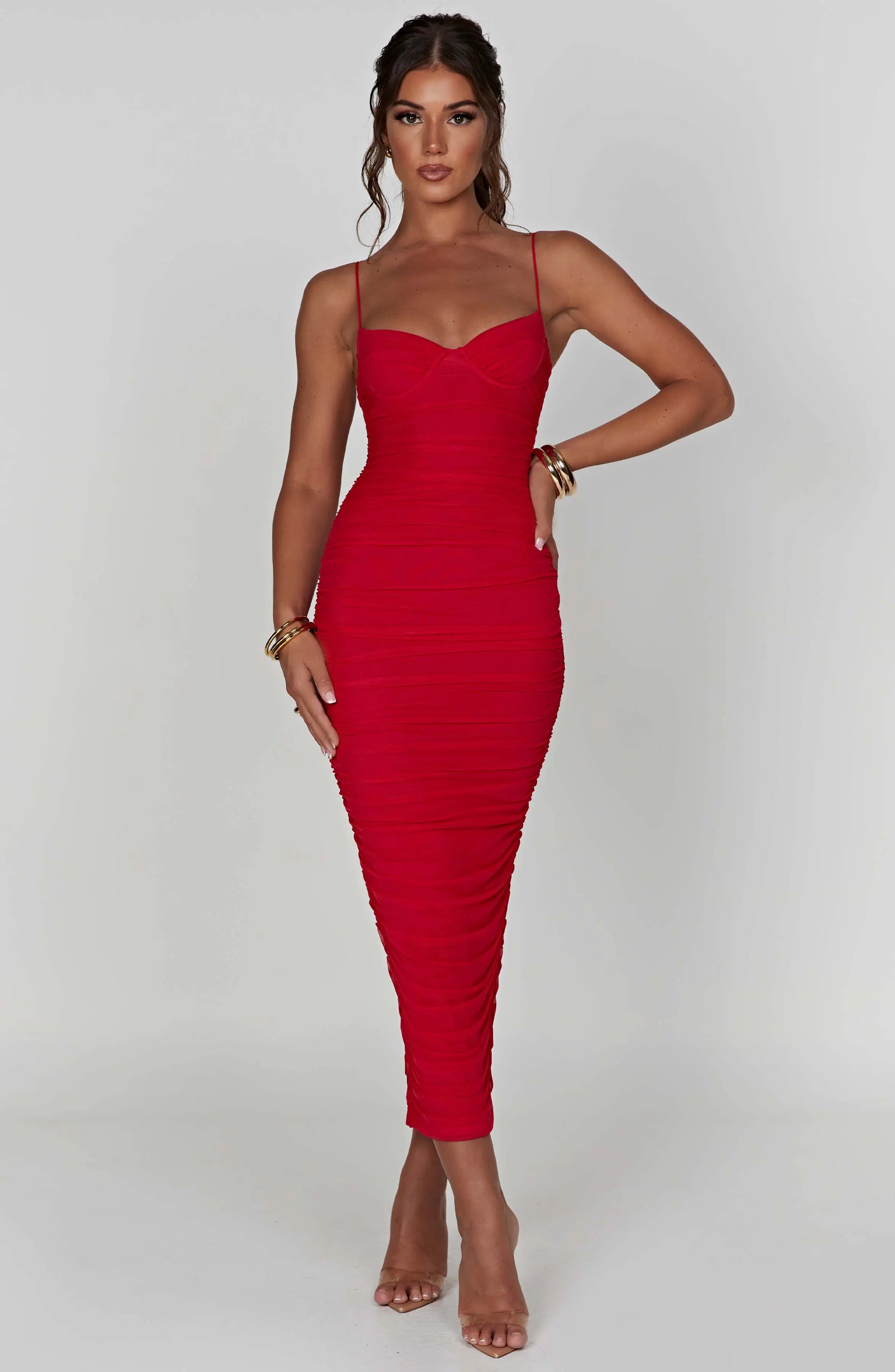 Rochelle Maxi Dress - Red L.F