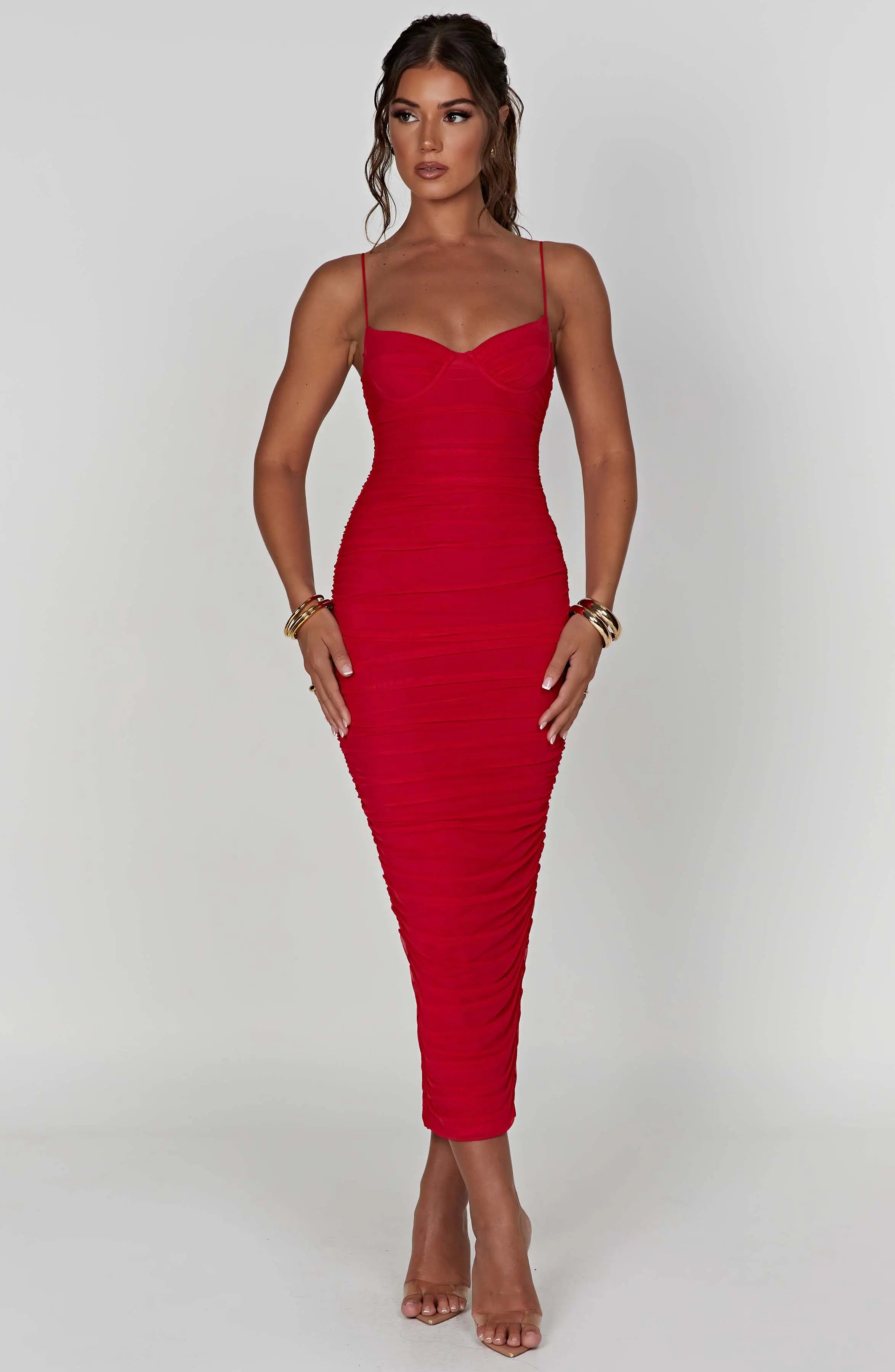 Rochelle Maxi Dress - Red L.F