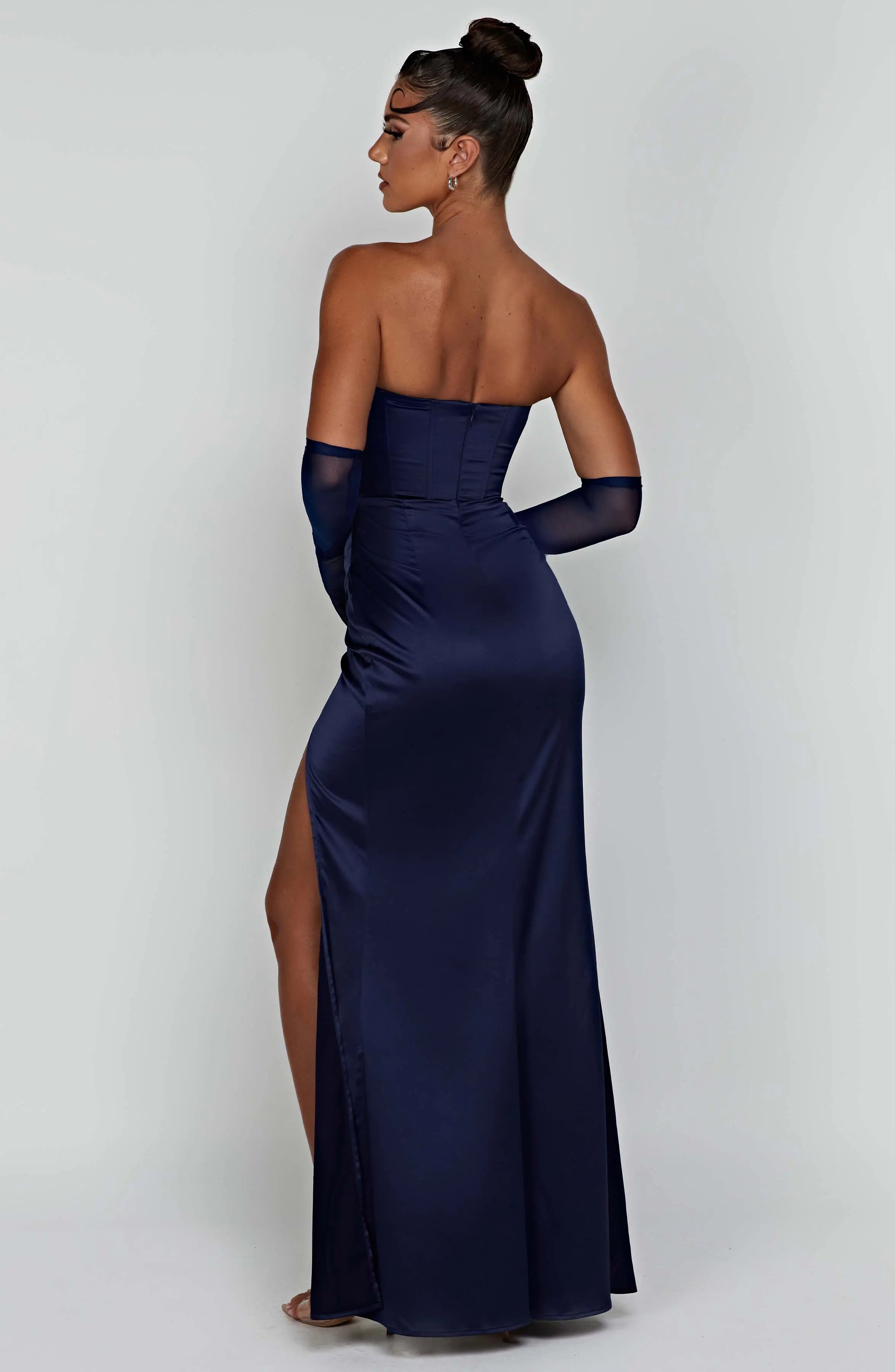 Safiya Maxi Dress - Navy C.F