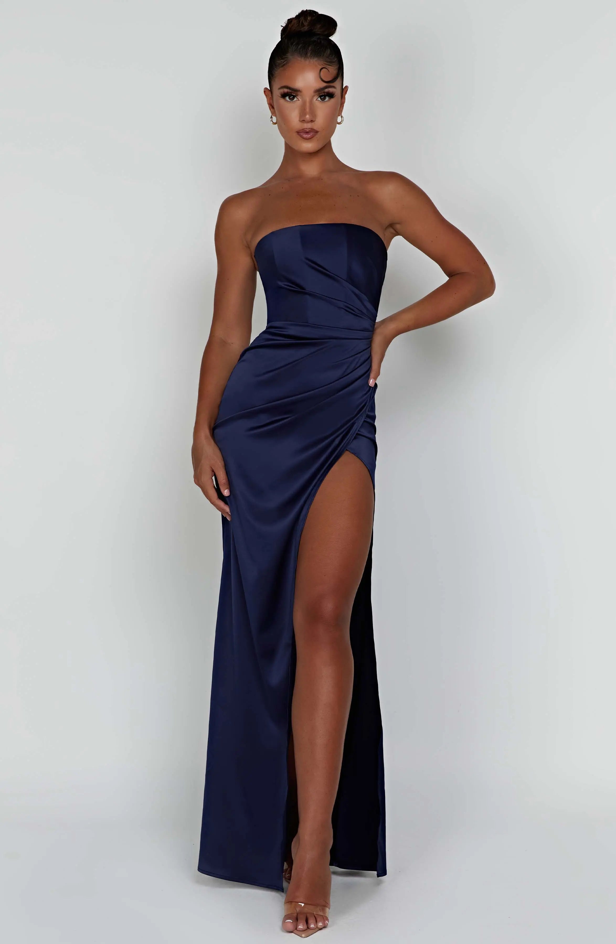 Safiya Maxi Dress - Navy C.F