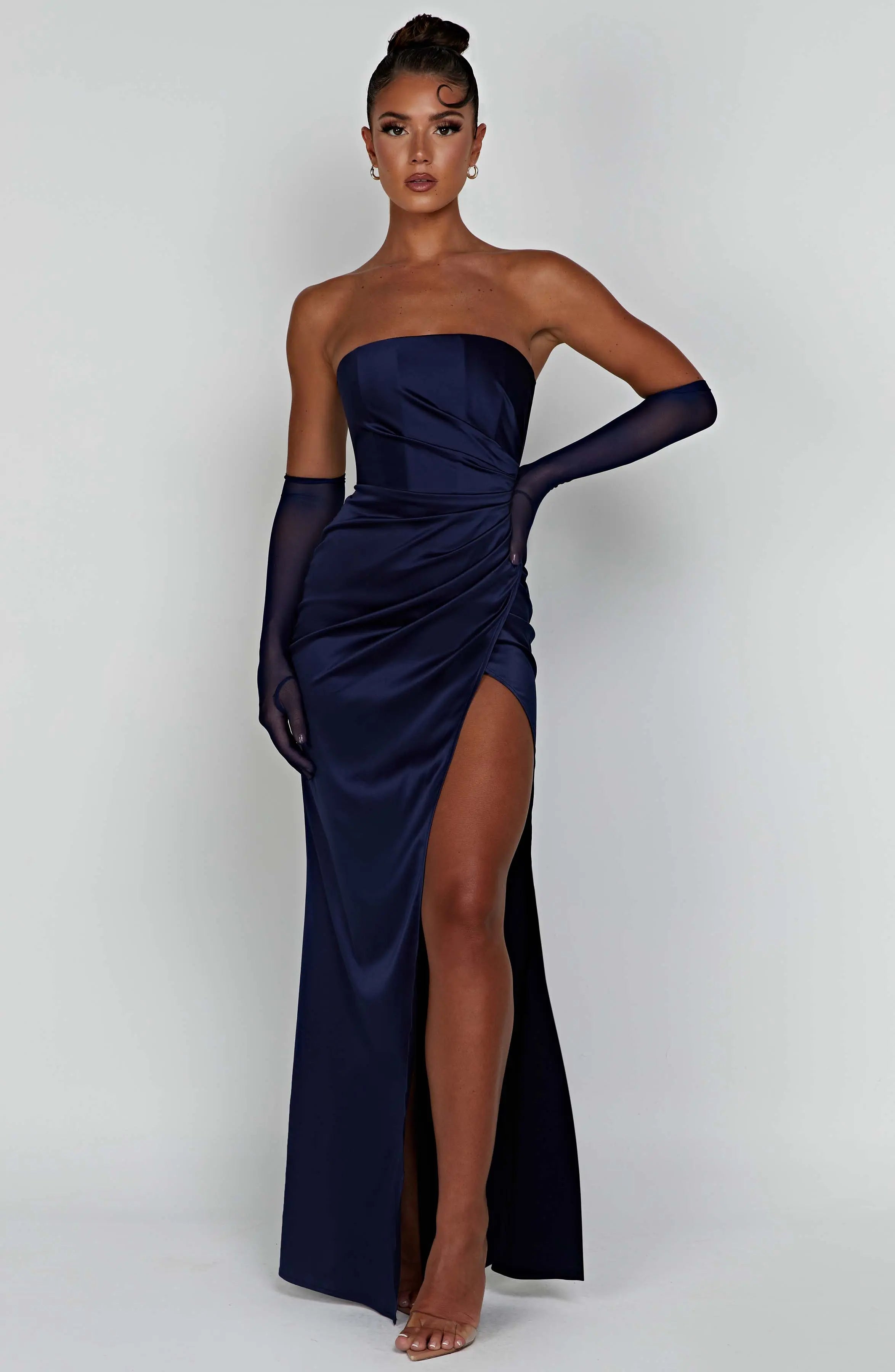 Safiya Maxi Dress - Navy C.F