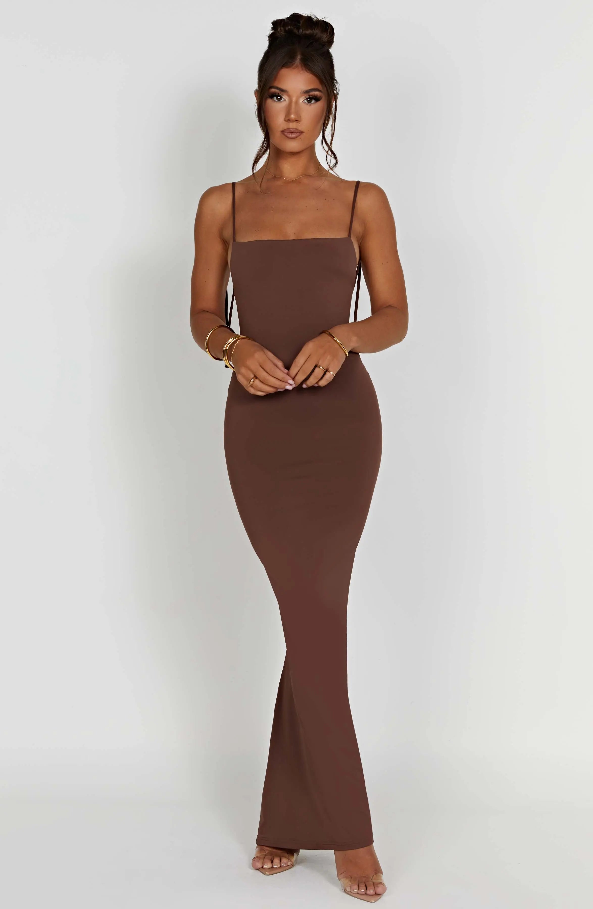 Sanya Maxi Dress - Chocolate L.F