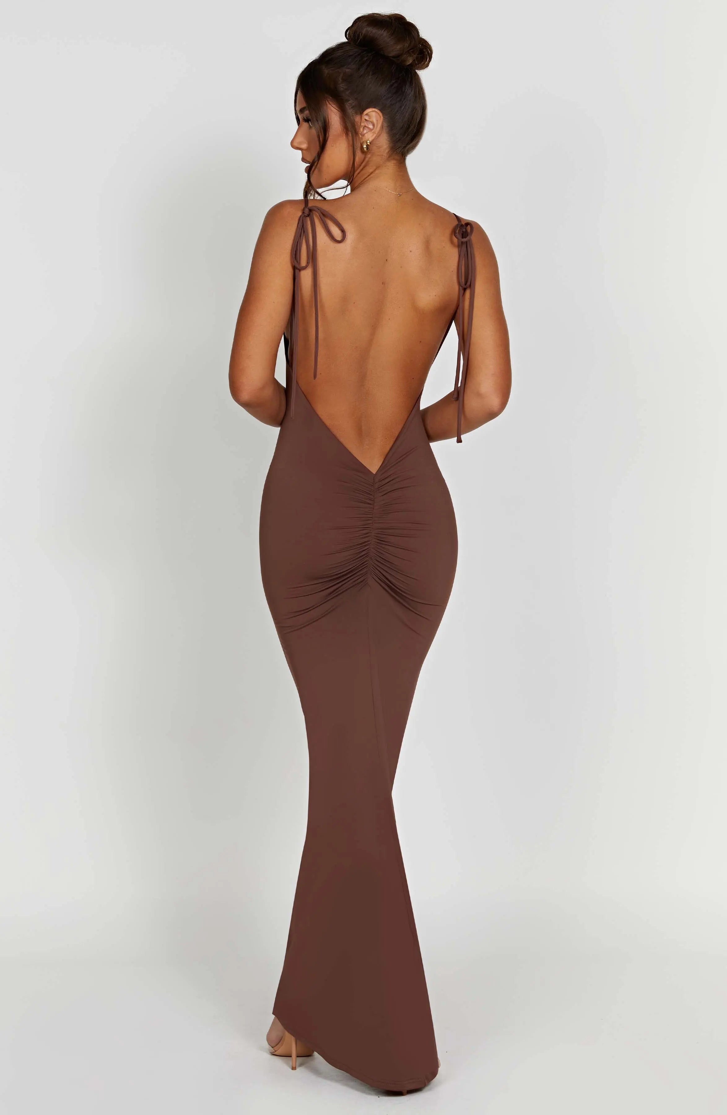 Sanya Maxi Dress - Chocolate L.F