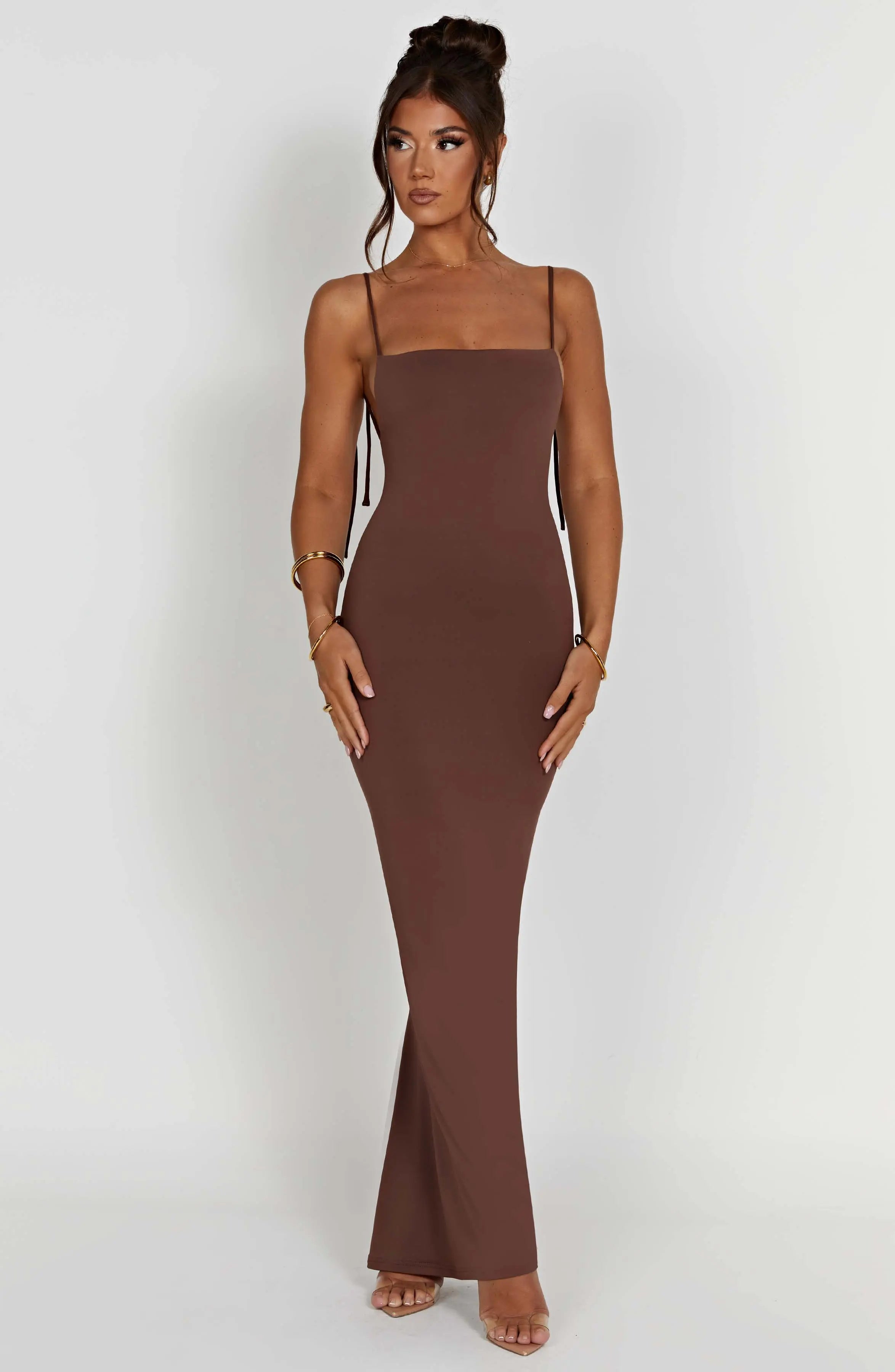 Sanya Maxi Dress - Chocolate L.F