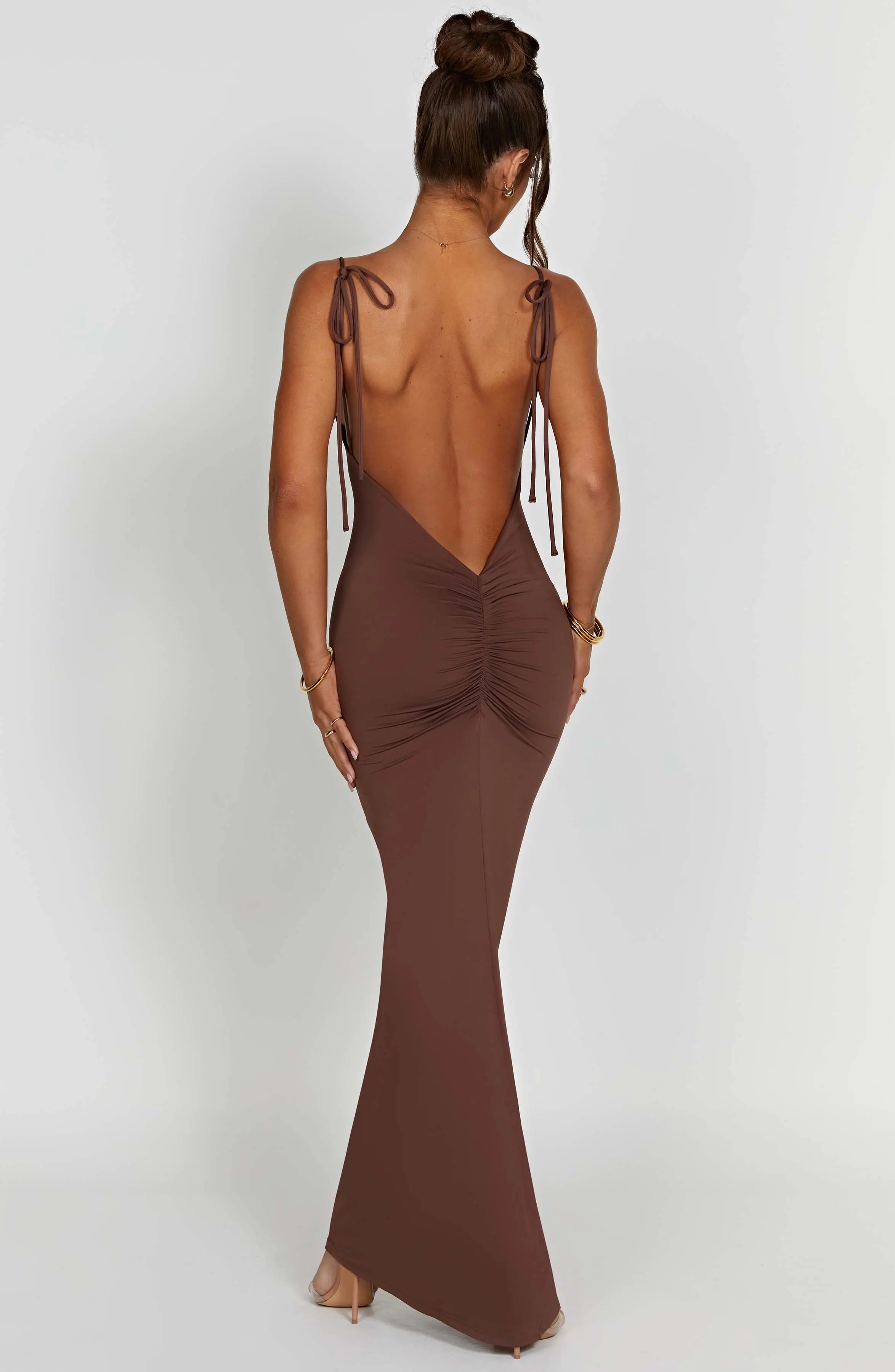 Sanya Maxi Dress - Chocolate L.F