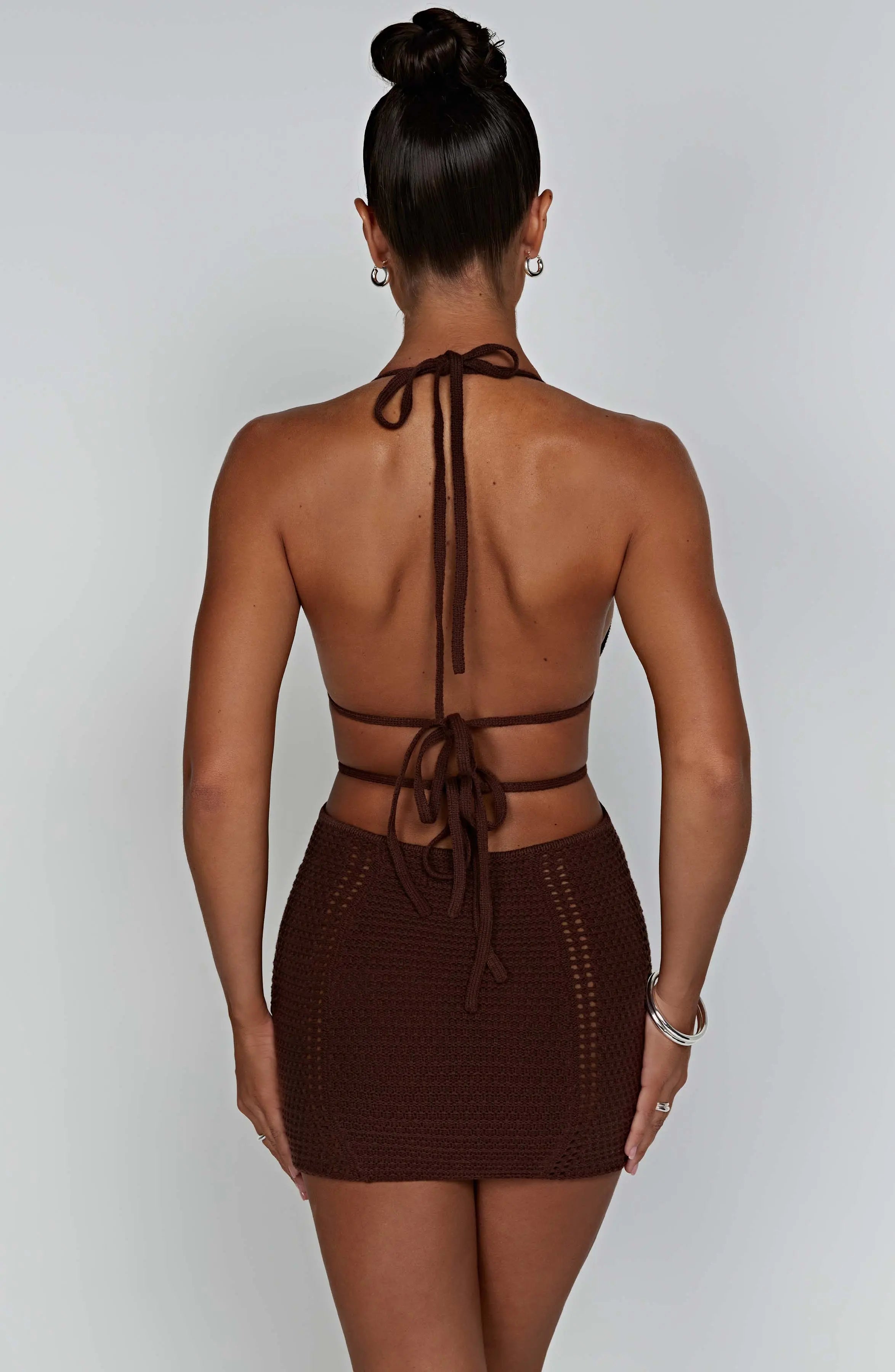 Selena Mini Dress - Chocolate T.T