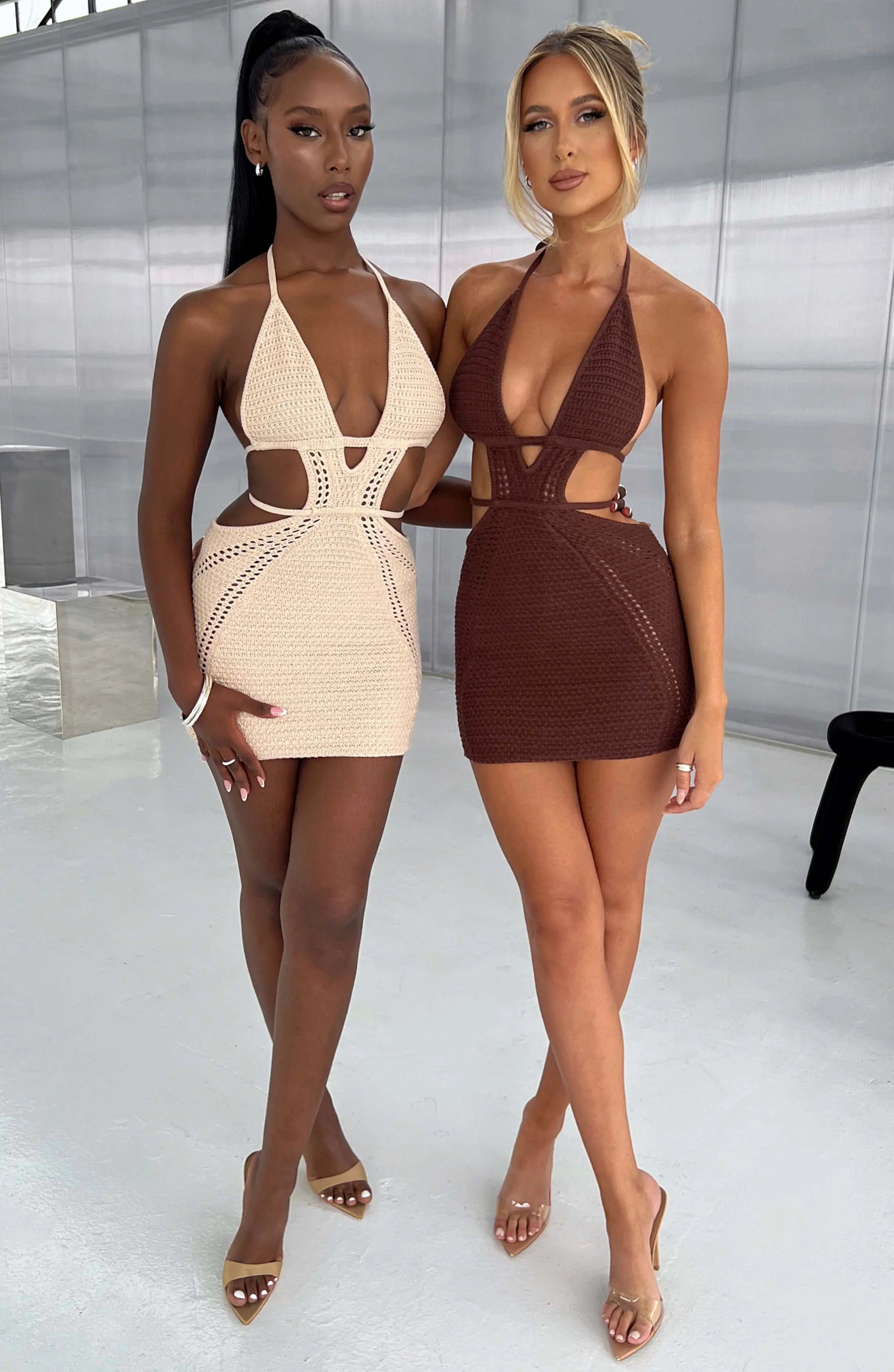 Selena Mini Dress - Chocolate T.T