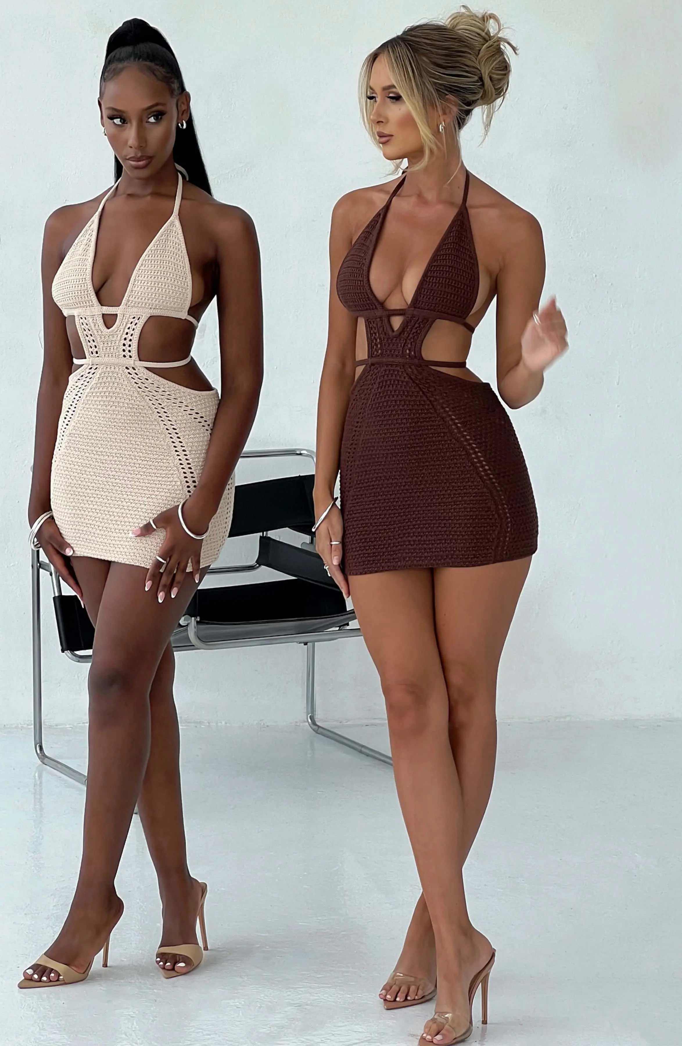 Selena Mini Dress - Chocolate T.T