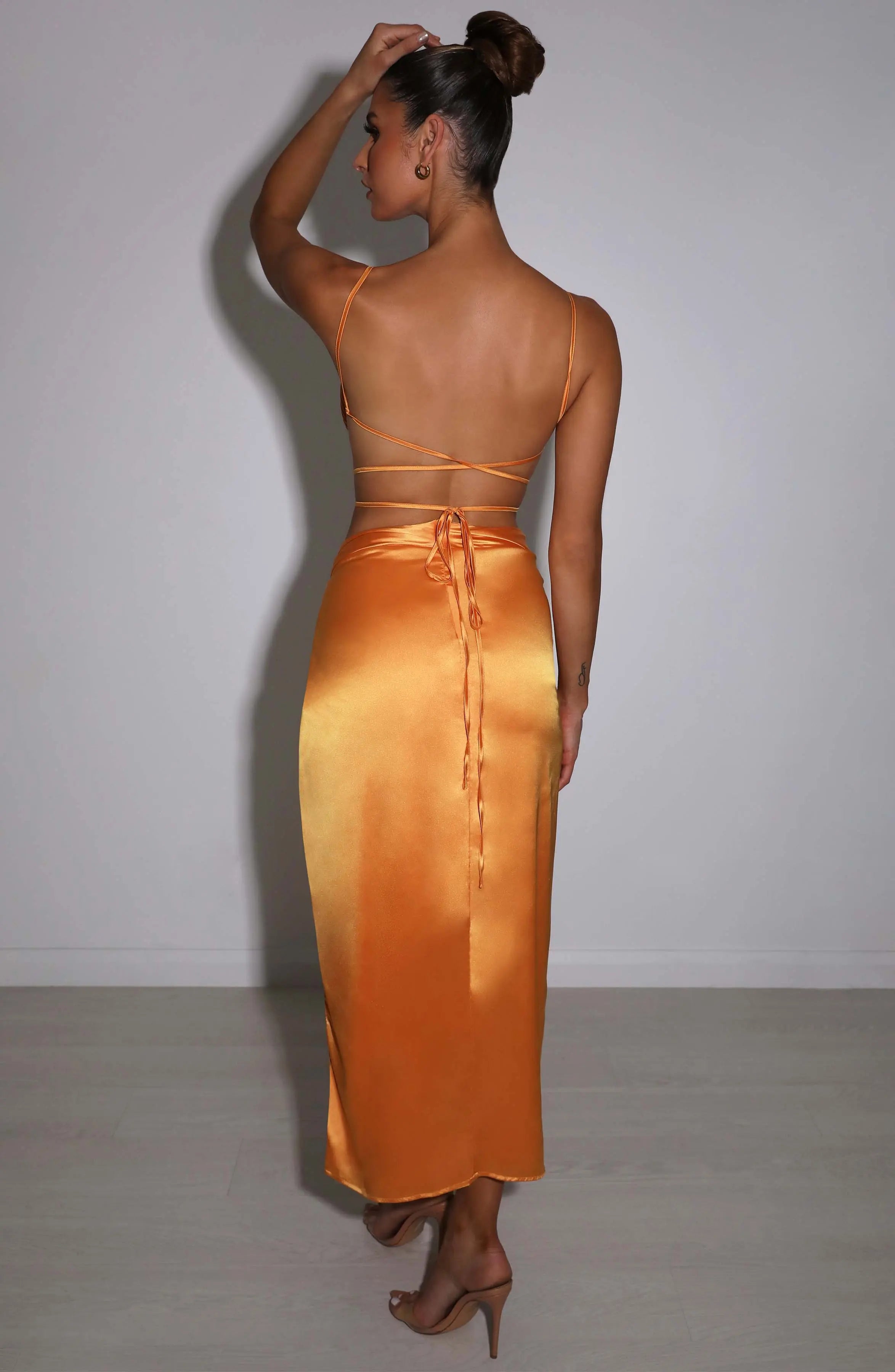 Sienna Maxi Skirt - Tangerine L.F