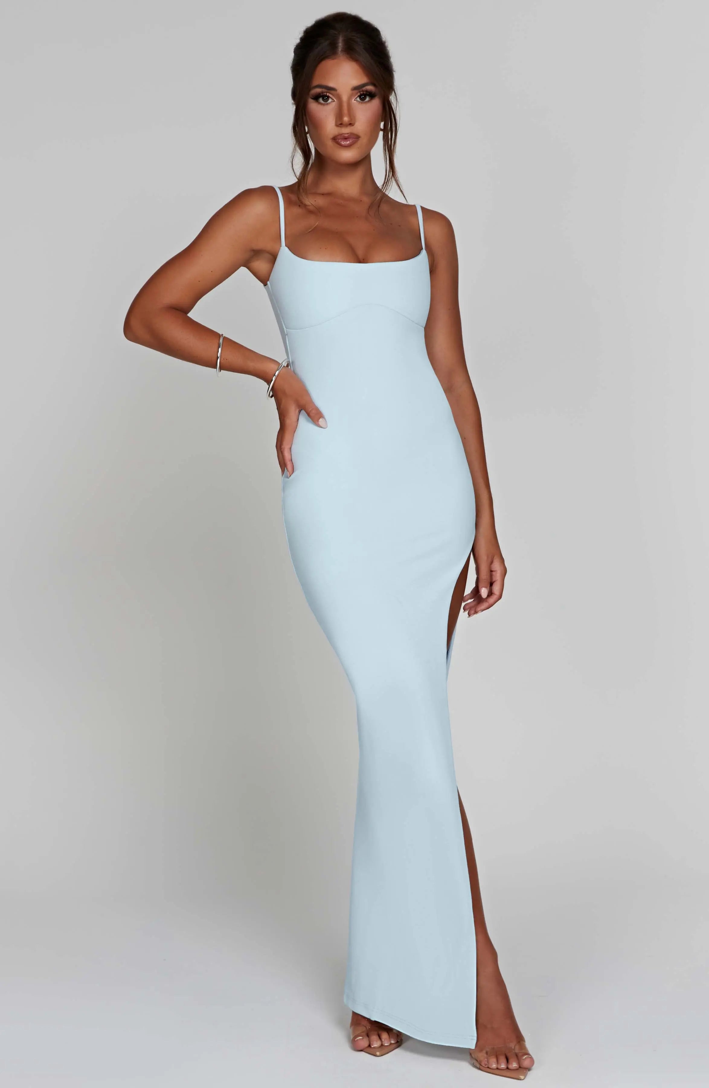 Tiarne Maxi Dress - Baby Blue C.F